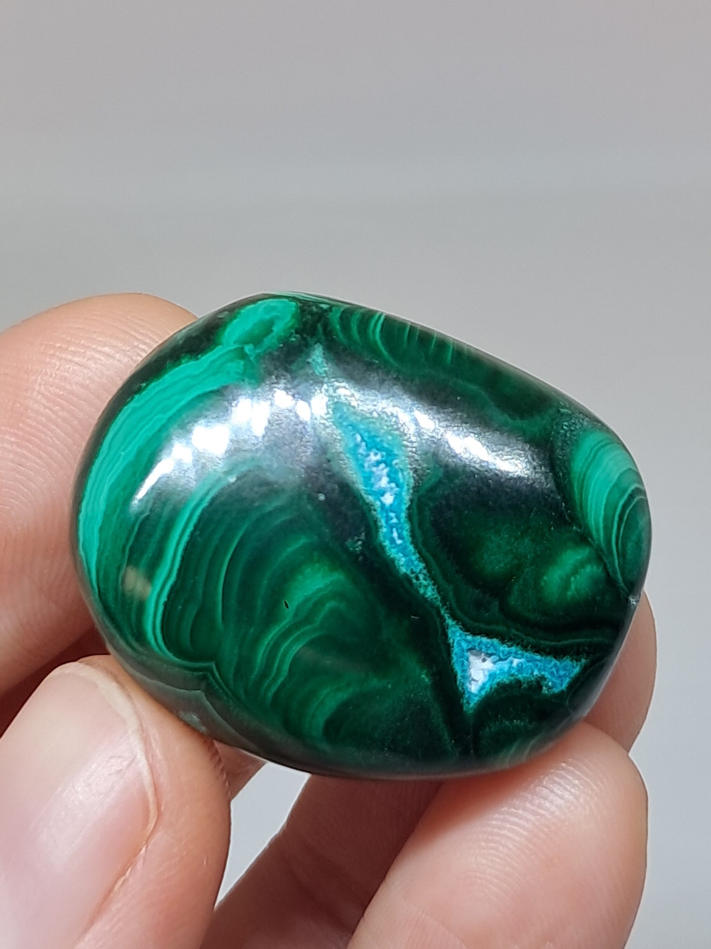 Chrysocolla w/ Malachite Tumble | Polished Free Form | Good Quality | Natural Stone
