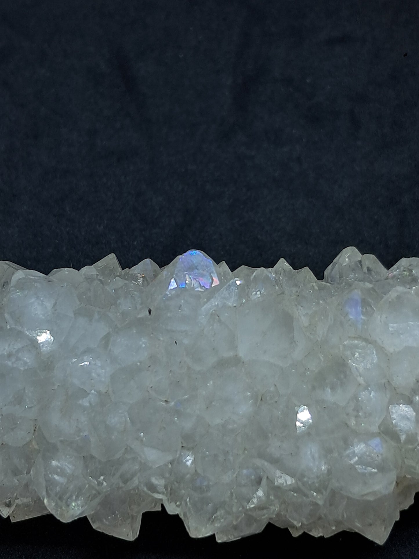 Cuarzo Iris (Aurangabad) | Anandalita | Estalactita | Cristal natural n.° AQ46
