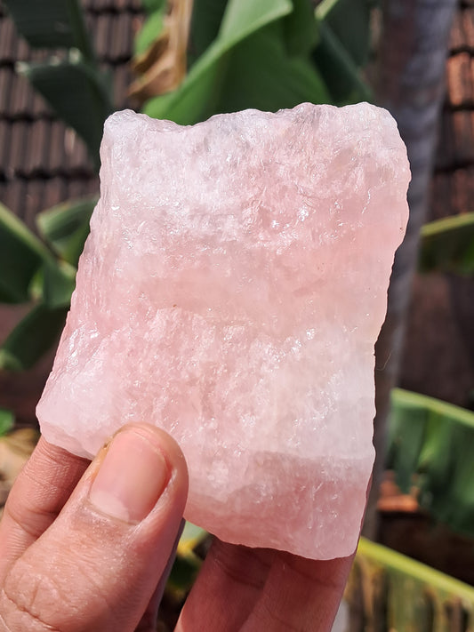 Rose Quartz (Rajasthan) Rough Stone | Natural Gemstone #RQ7