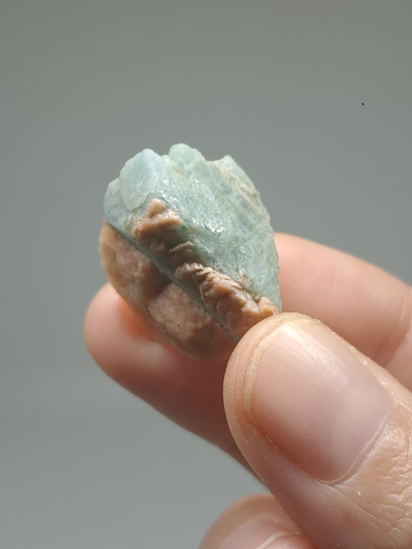 Aquamarine on Matrix (Karur) Rough Natural Crystal | Mineral Specimen #AQM43