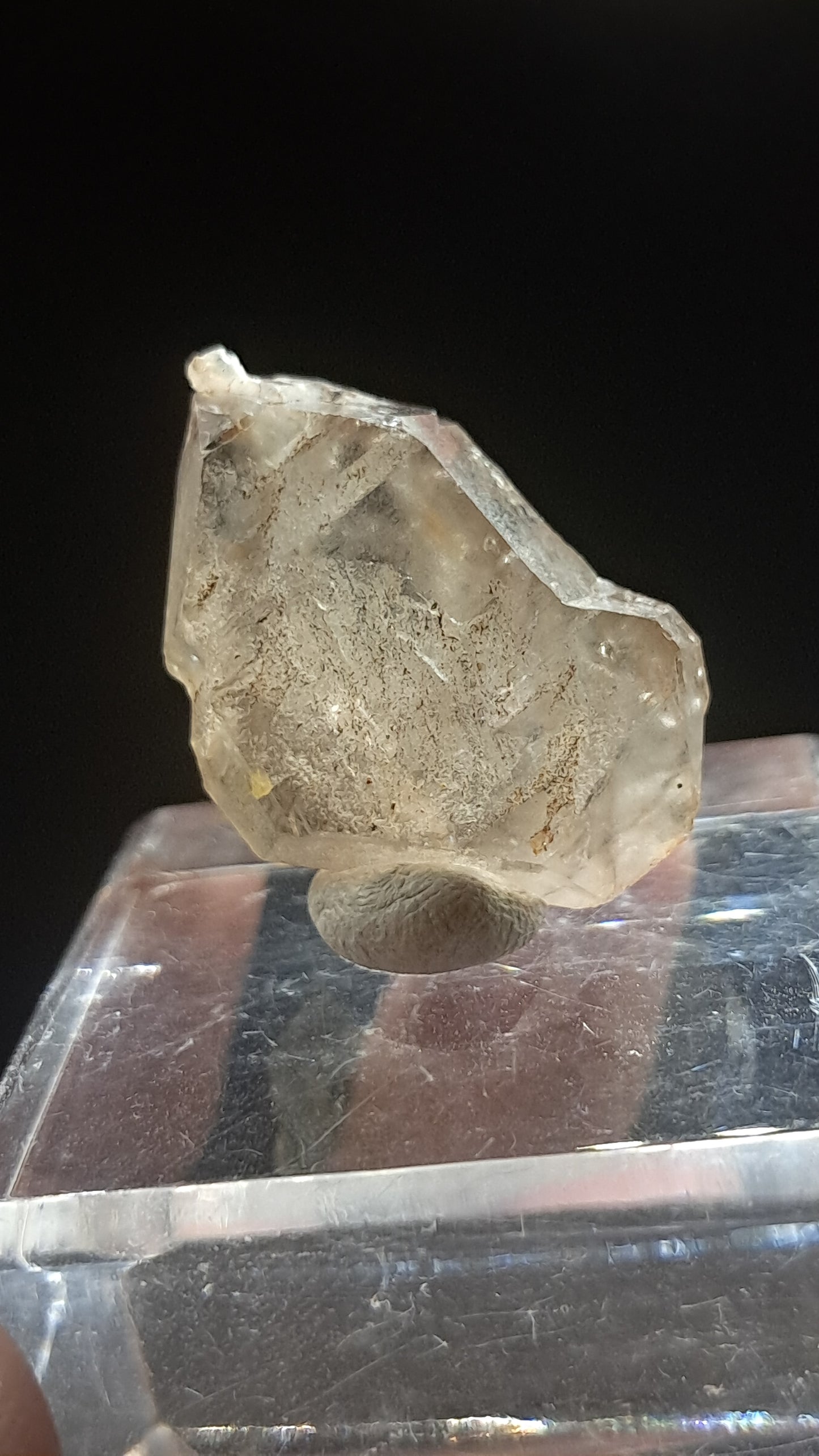 Elestial Smokey Quartz Scepter (Karur) Raw Natural Crystal | Mineral Specimen #EQ22