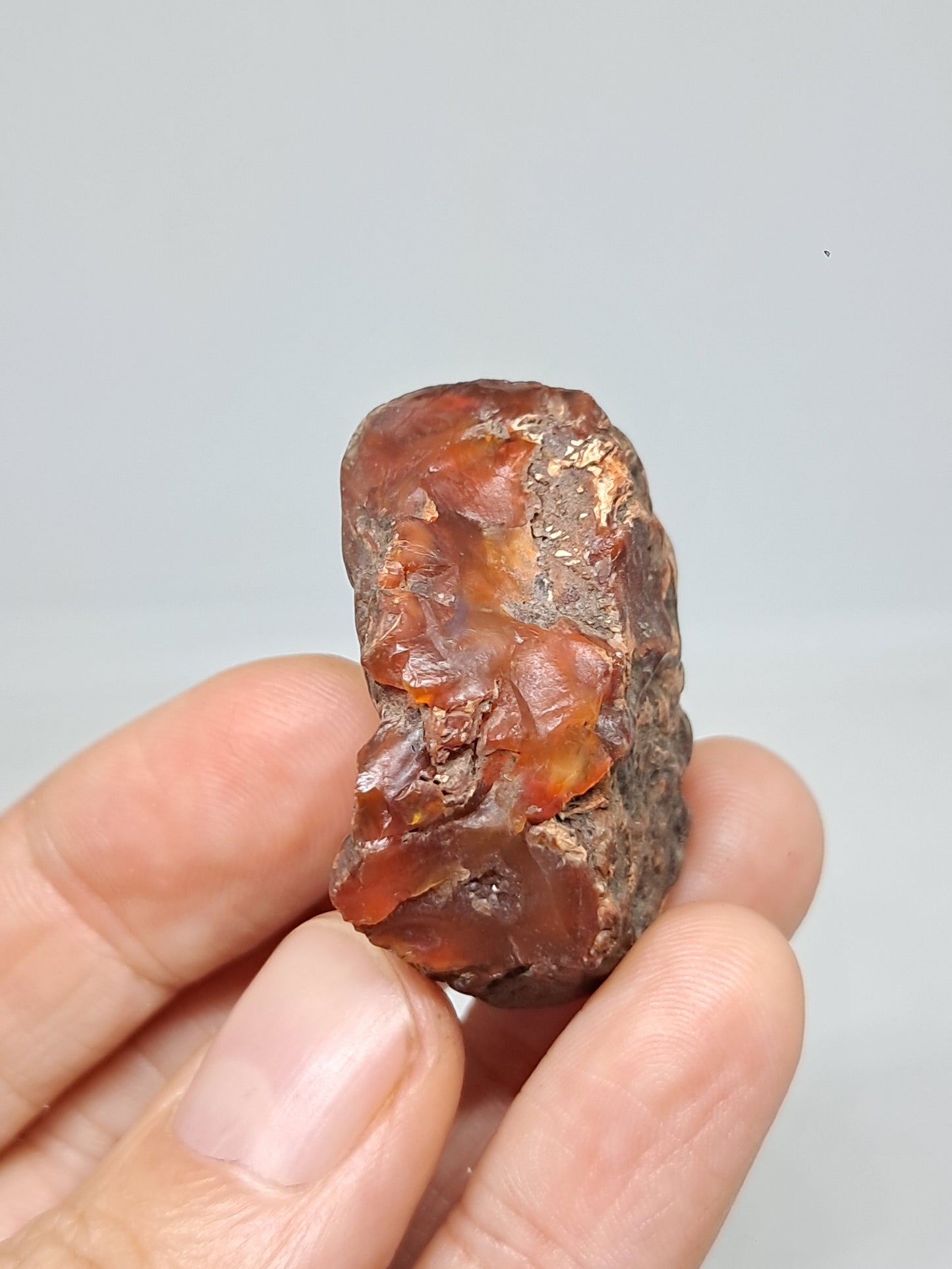 Cornalina en bruto (India) Piedra en bruto | Cristal natural | Muestra mineral #CRN36