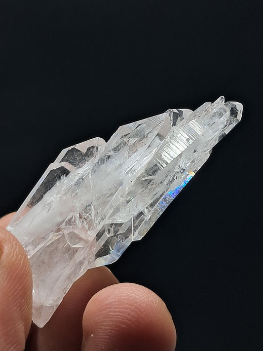 Cúmulo de Cuarzo Faden Claro (Santander, Colombia) Punta Natural | Ejemplar Mineral #COQ13