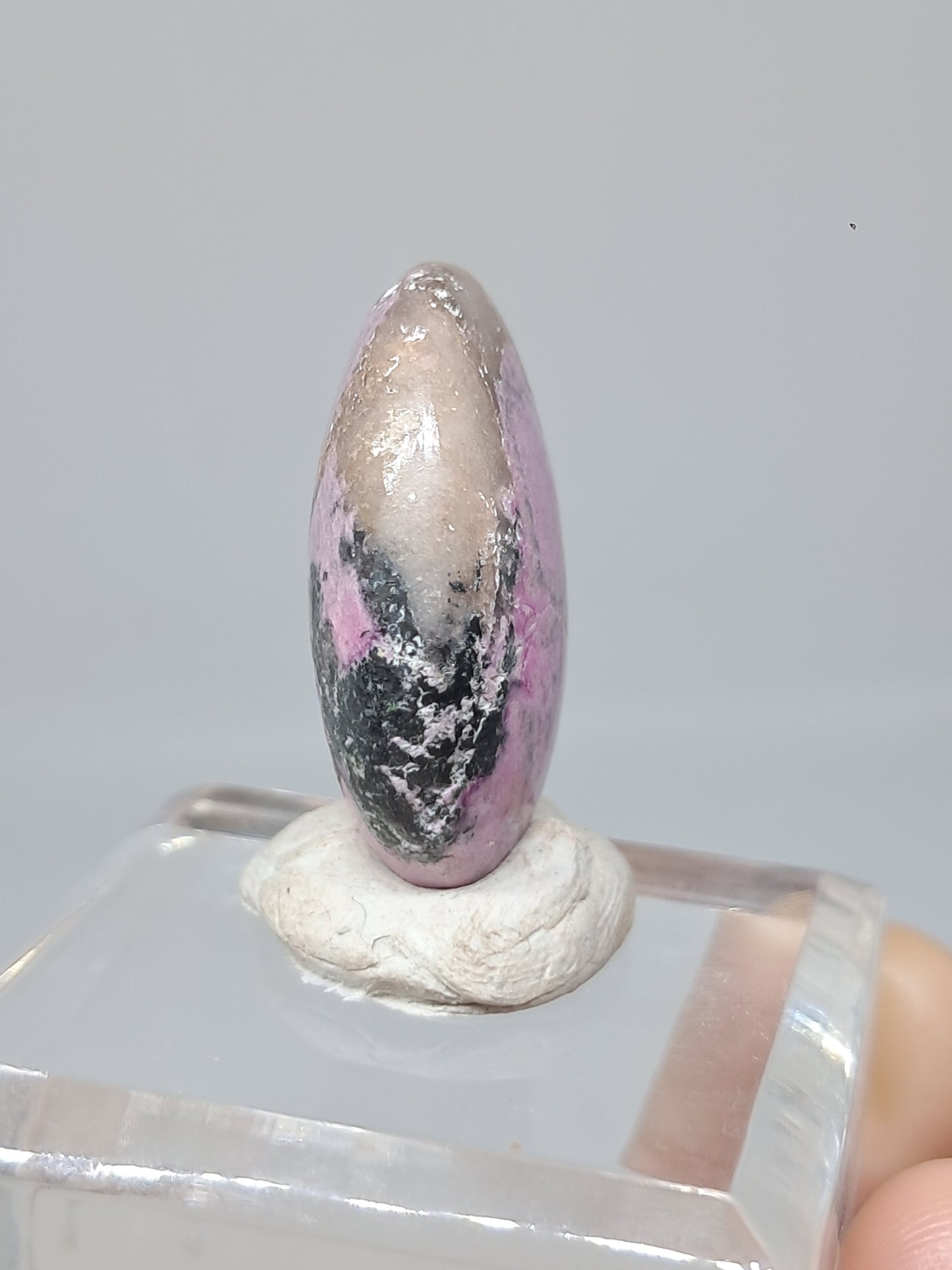 Cobaltoan Calcite Palmstone | Natural Polished Stone | Rare Mineral #CO3