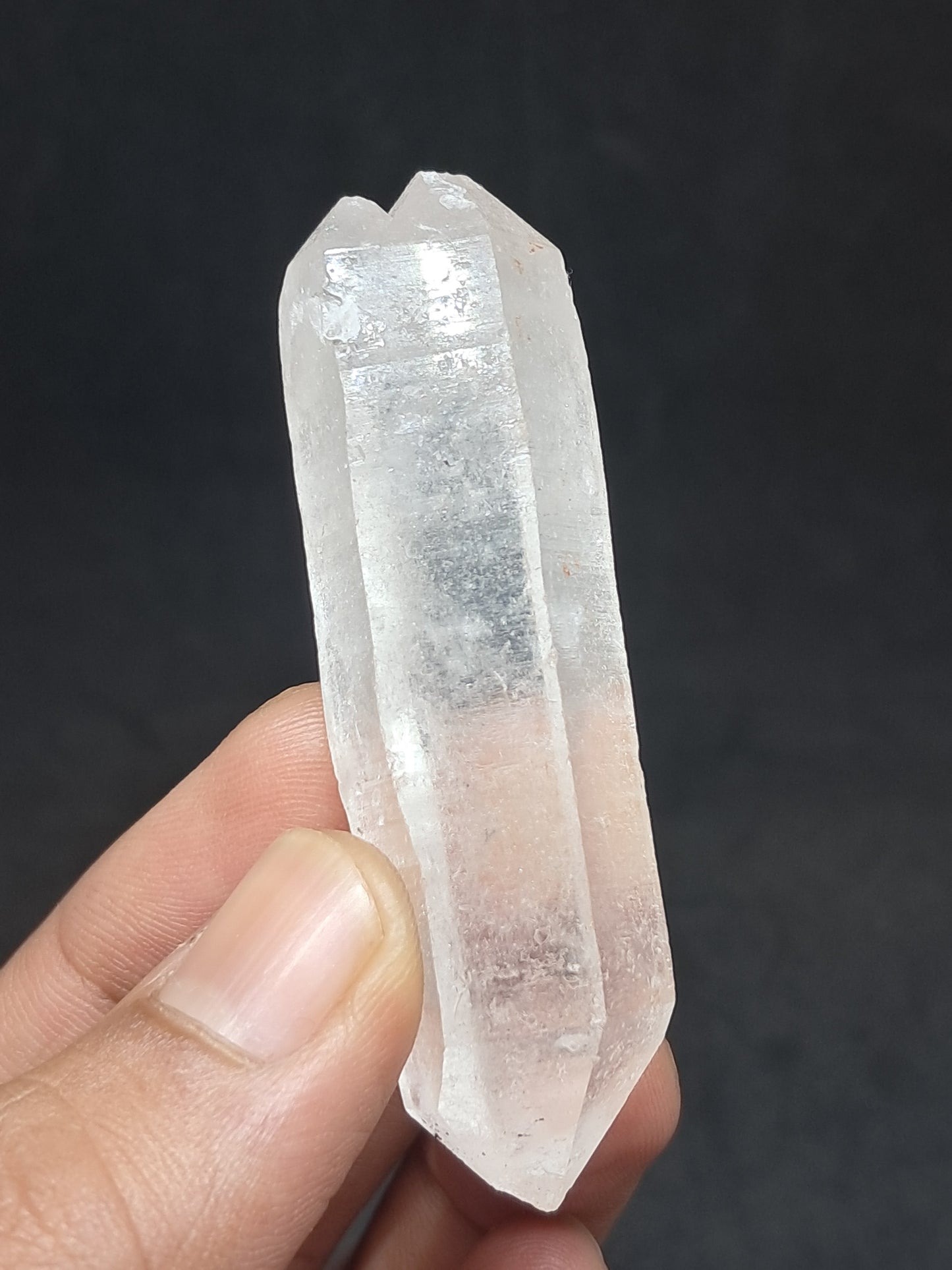 Himalayan Quartz Biterminated Self-healed Point | Natural Crystal | Mineral Specimen #CH71