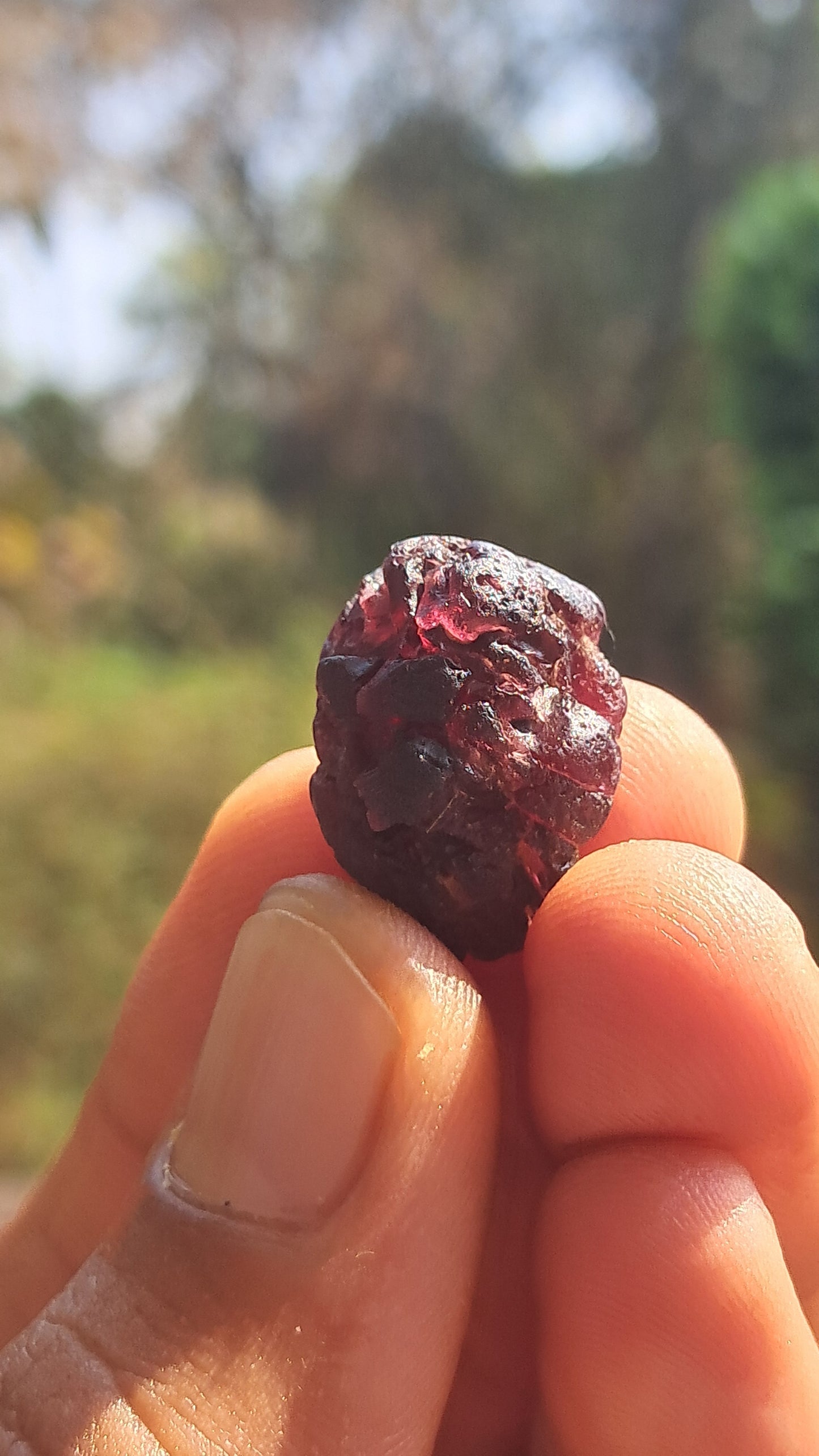 Granate rojo (Karur) | Pulido por río | Piedra natural #RG5