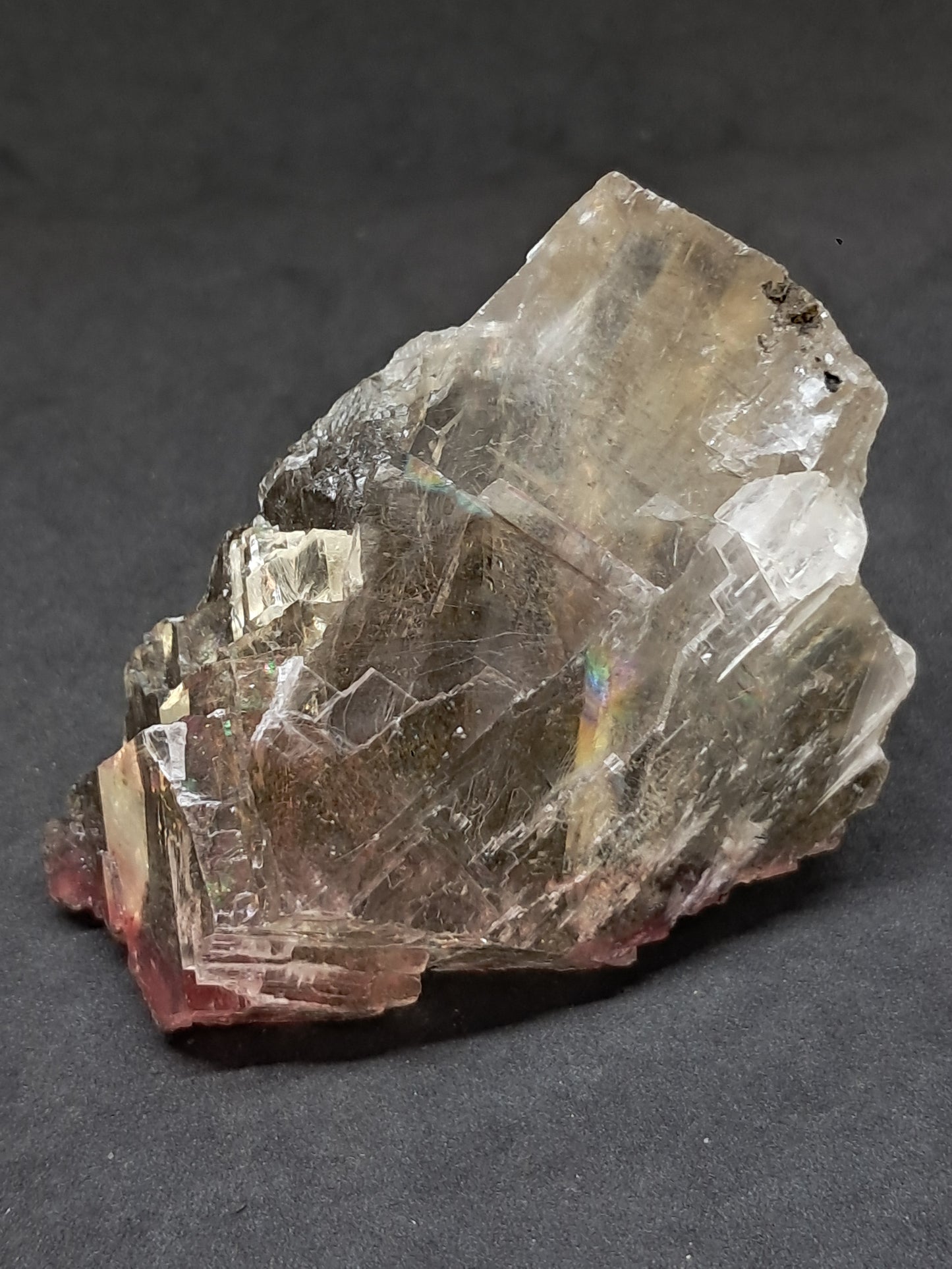 Calcita de frambuesa mohosa *Hallazgo raro* (Madhya Pradesh) Cristal natural | Piedra en bruto | Muestra mineral #CA37