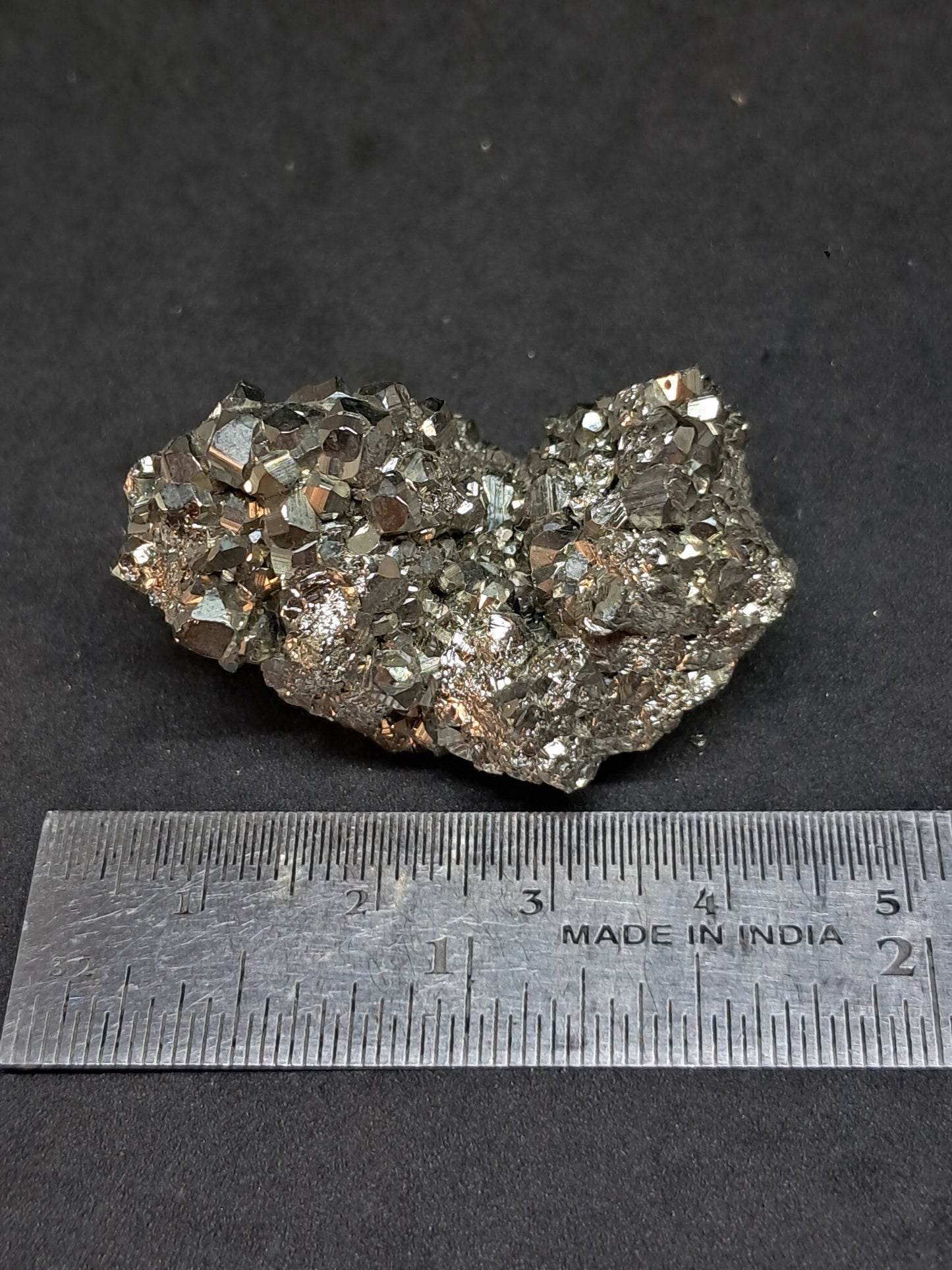 Pirita en bruto (Perú) Drusa natural | Muestra mineral | Rocas y Cristales #PR32