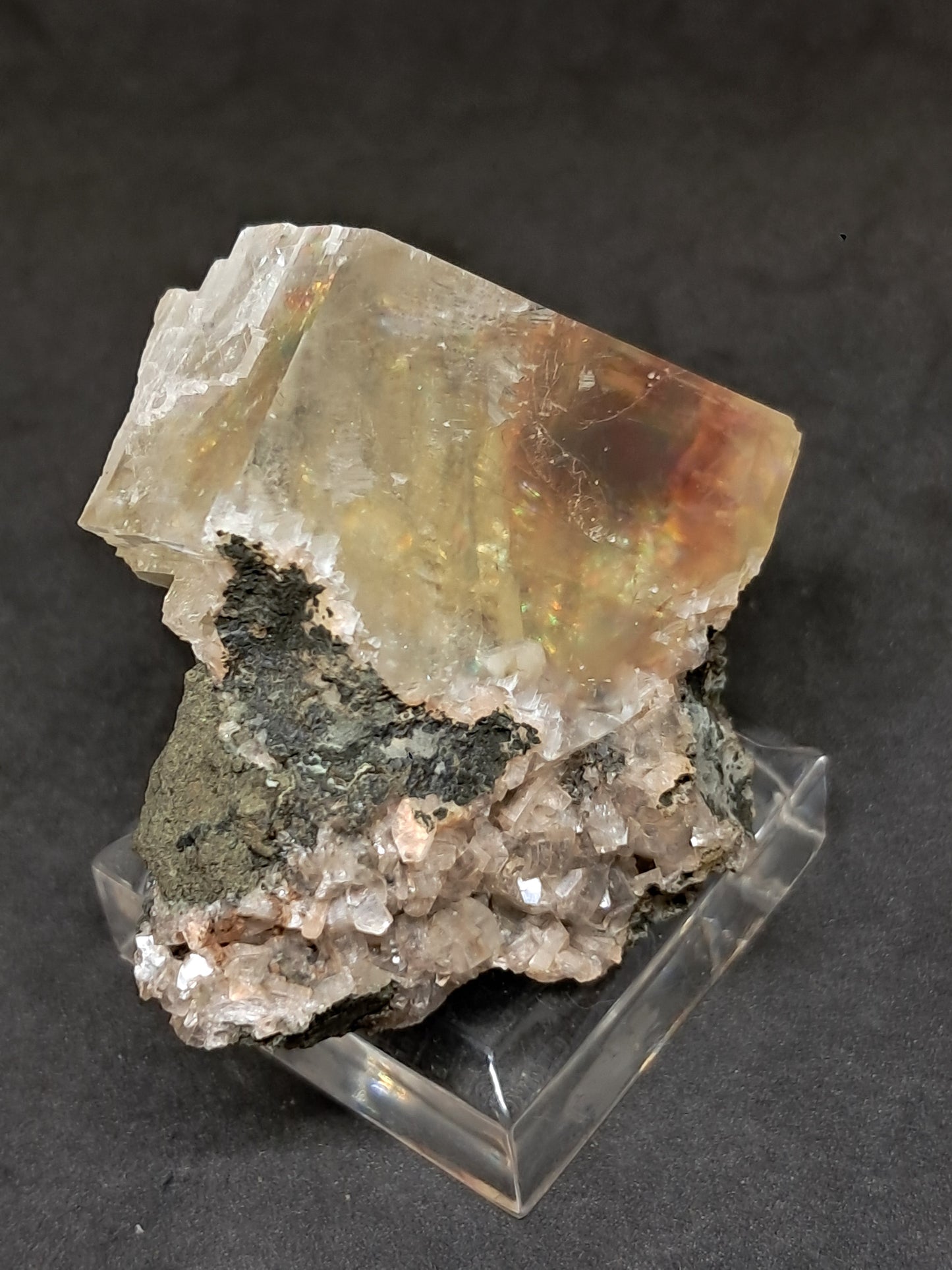 Calcita Frambuesa Mohosa *Hallazgo Raro* (Pithampur) Cristal Natural | Piedra Bruta | Muestra de Mineral #CA31