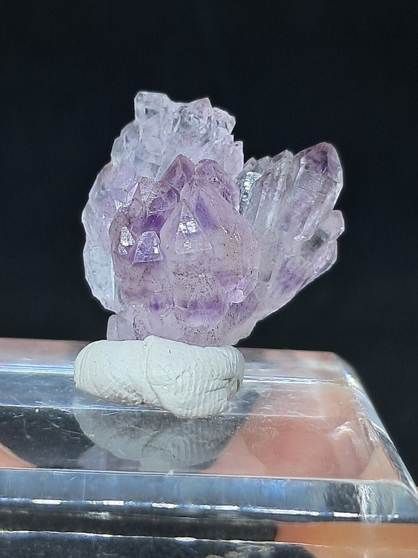 Amatista Elestial (Karur), piedra natural | Ejemplar mineral n.° KA100