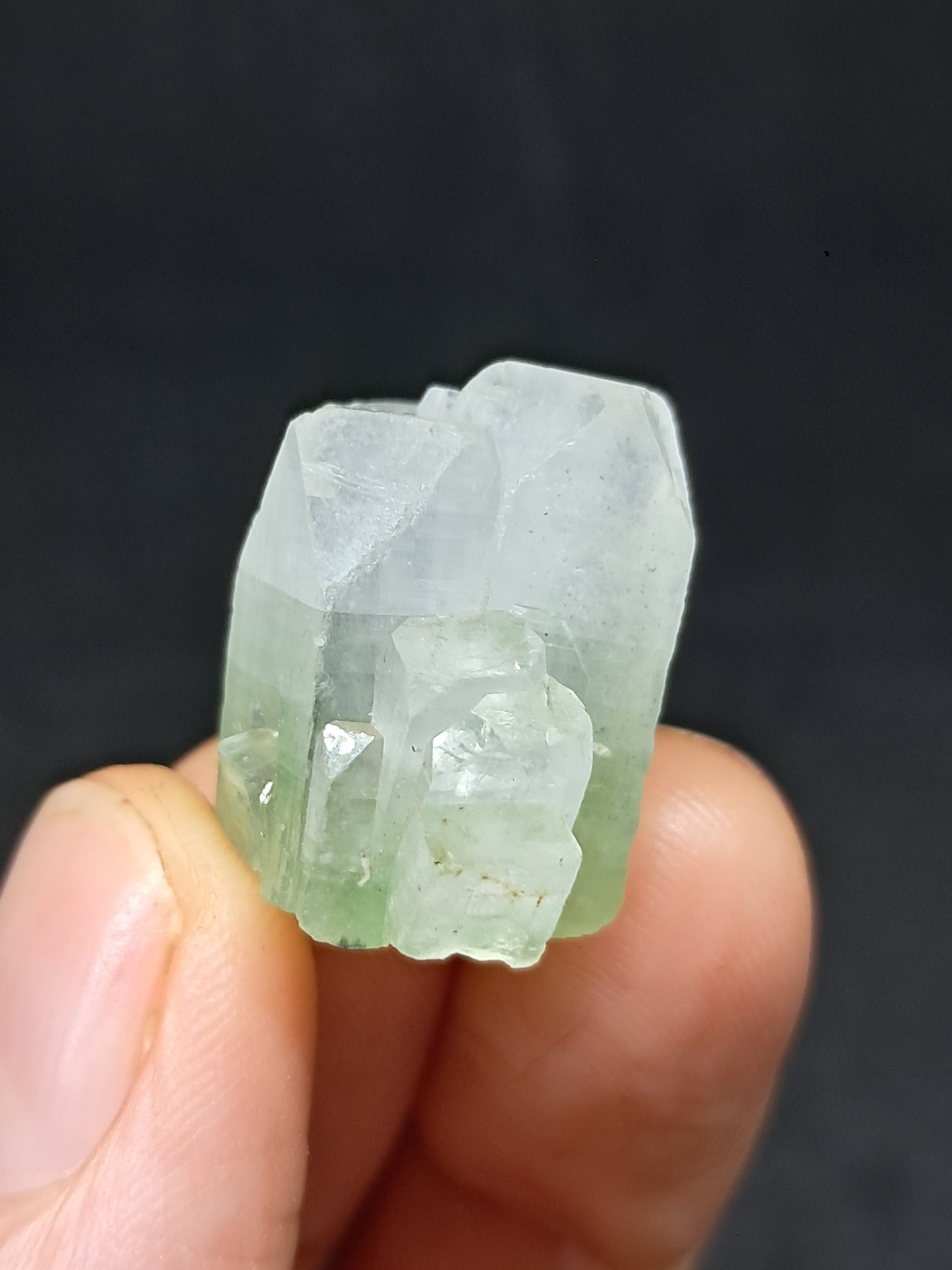 Green Apophyllite (Fluorapophyllite) (Ajanta) Natural Crystal | Mineral Specimen #GA40