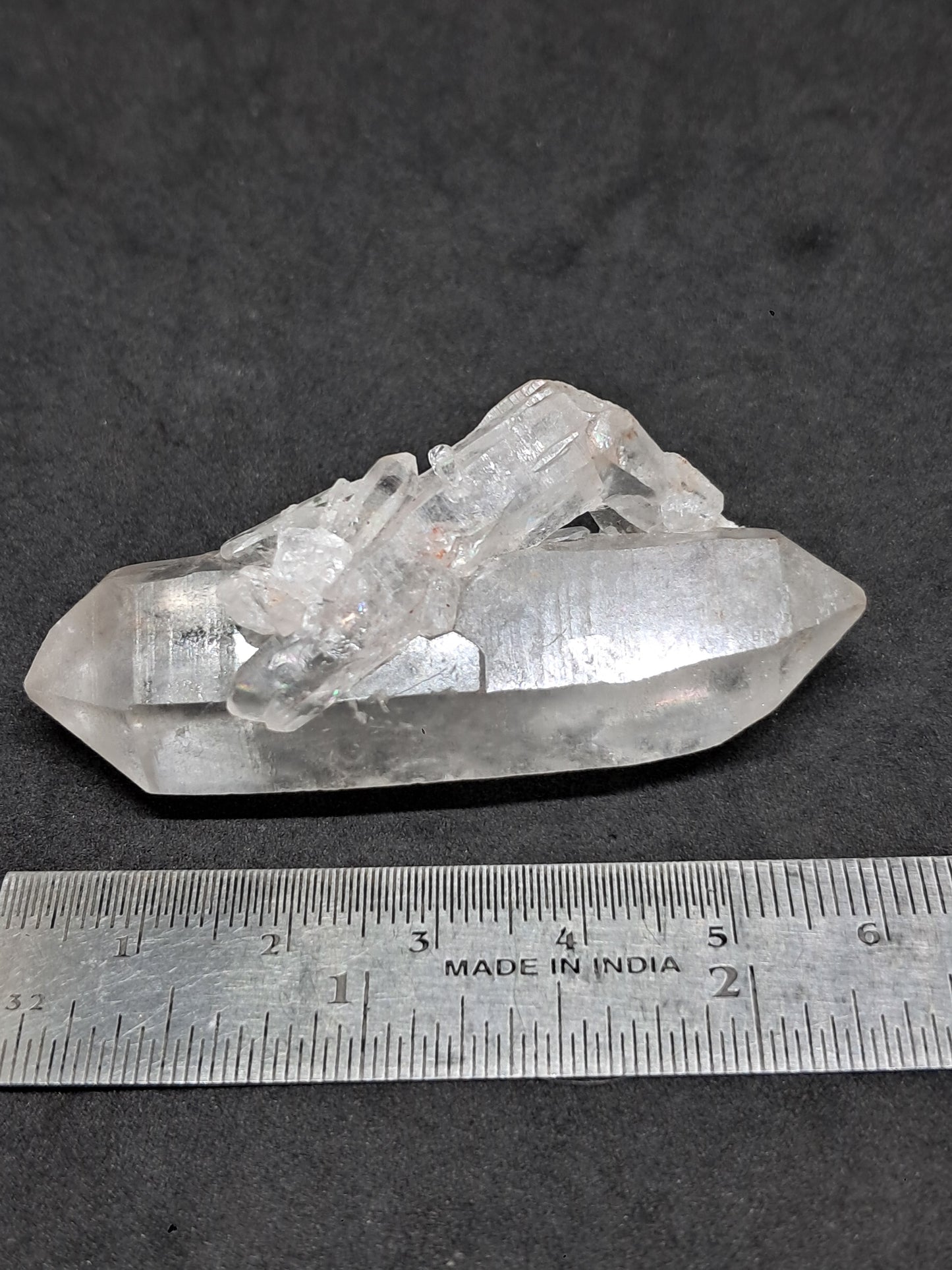 Punta biterminada de cuarzo del Himalaya | Cristal natural | Ejemplar mineral n.° CH67