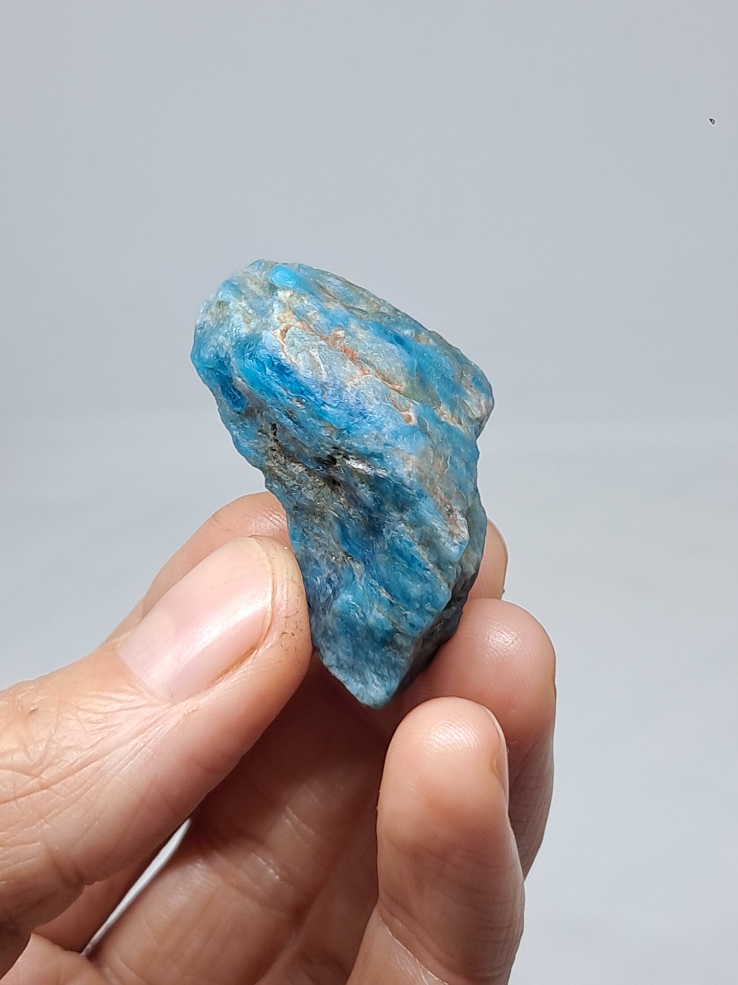 Piedra natural de apatita azul (Madagascar) n.° AP4