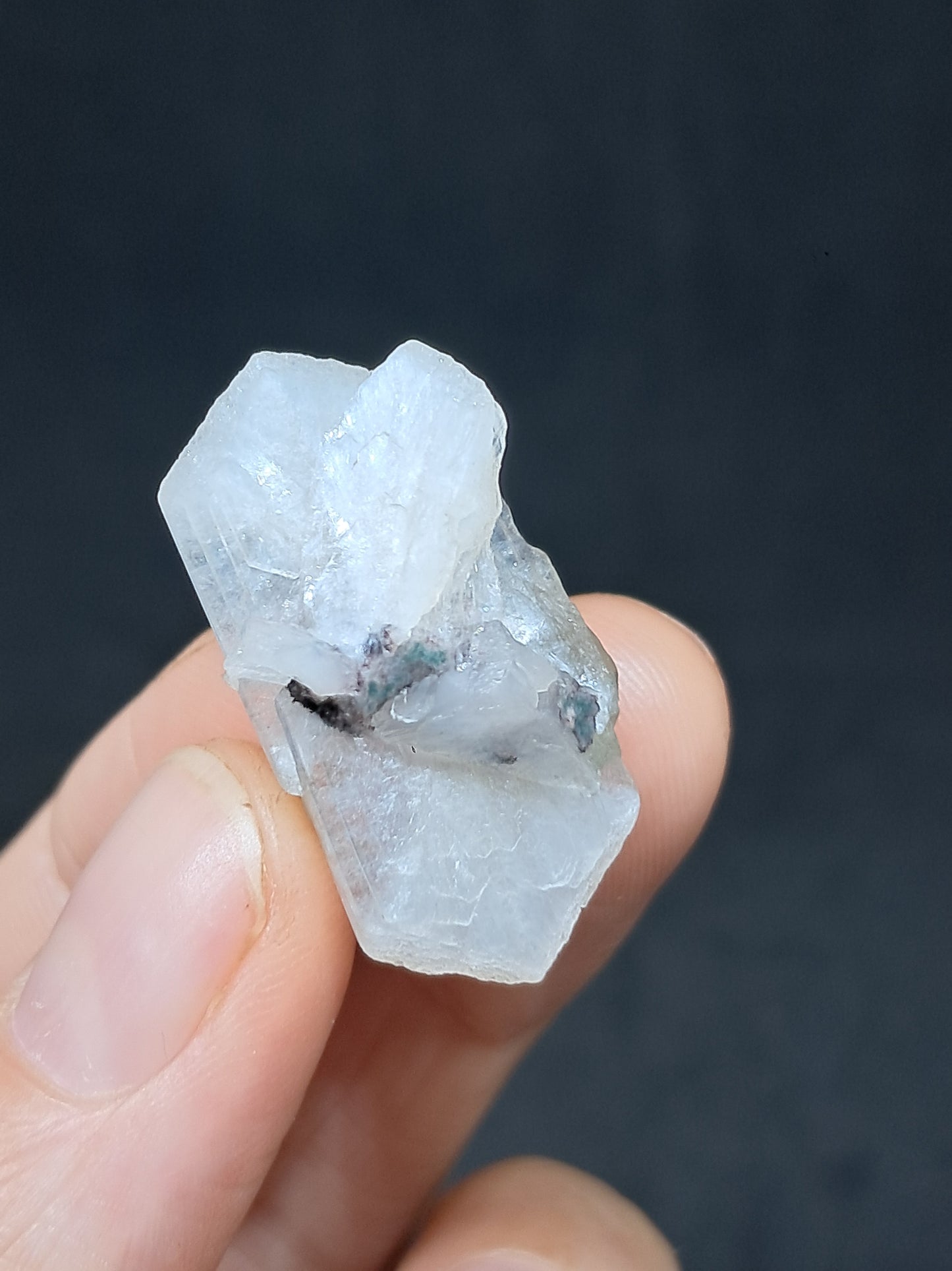 Green Apophyllite w/ Stilbite (Fluorapophyllite) (Ajanta) Natural Crystal | Mineral Specimen #GA43