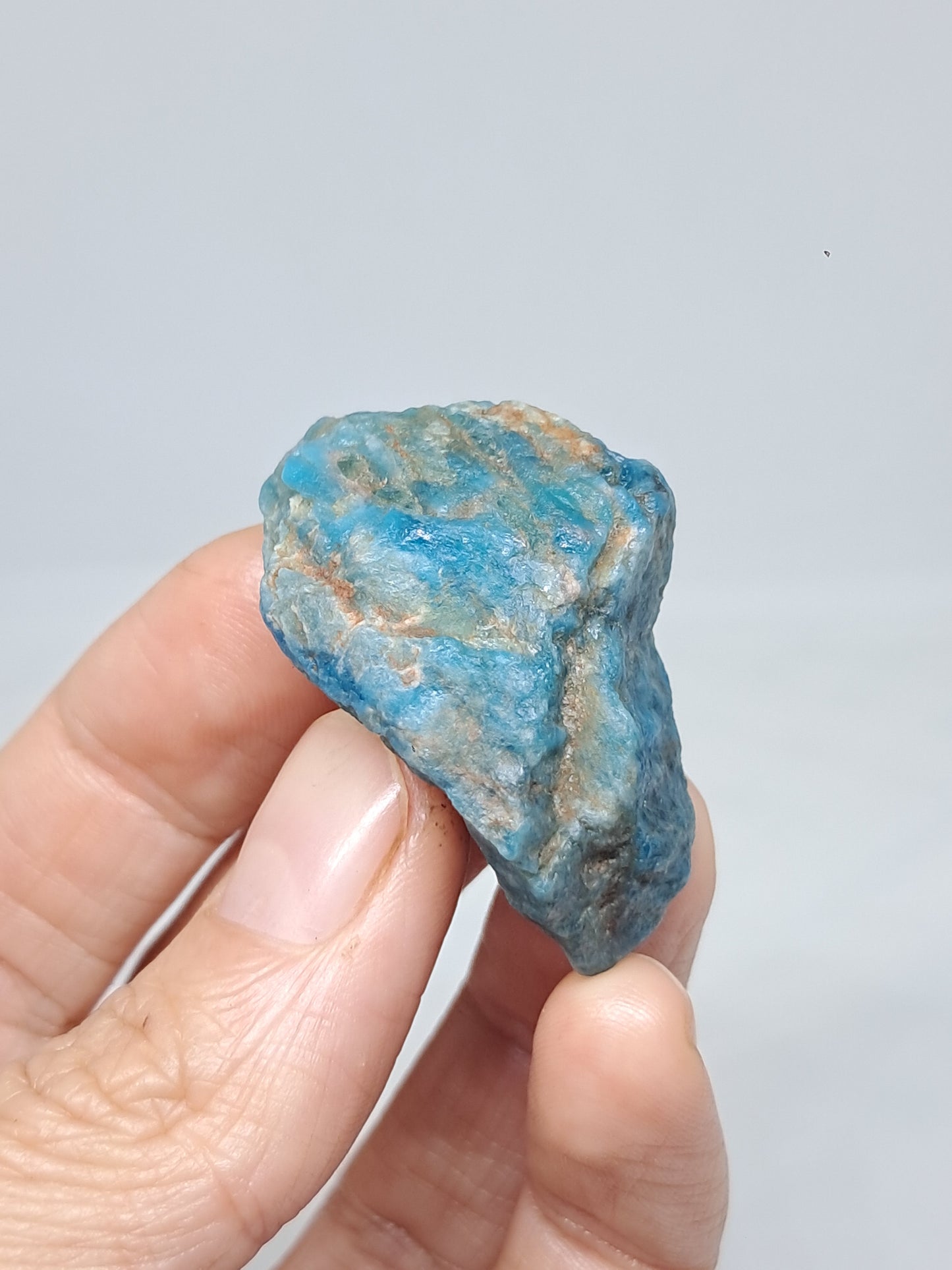 Piedra natural de apatita azul (Madagascar) n.° AP4