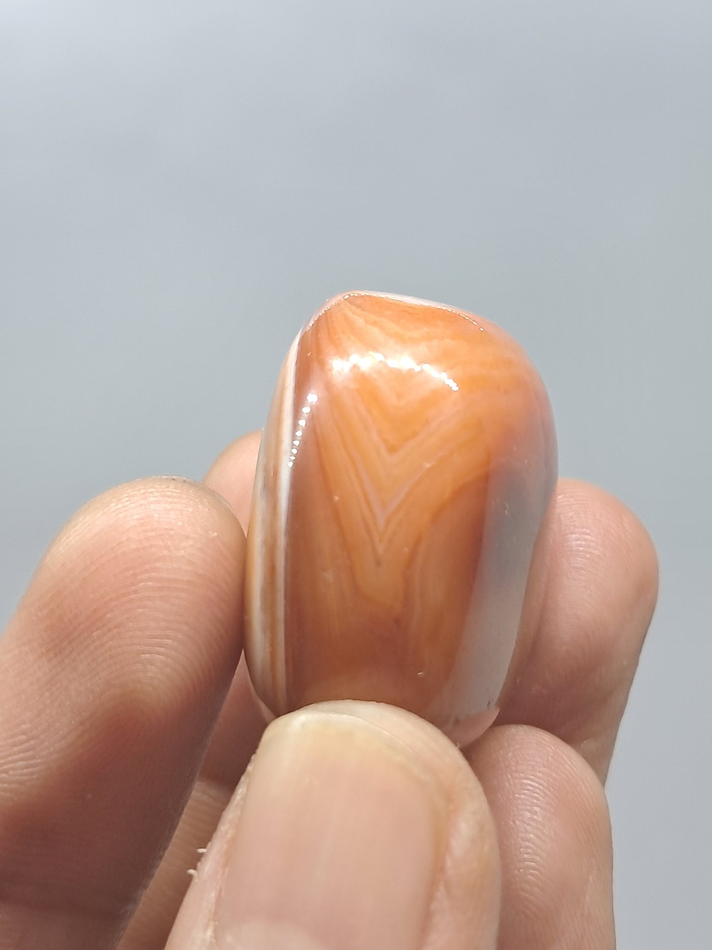 Cornalina pulida (India) Piedra natural n.° CRN5