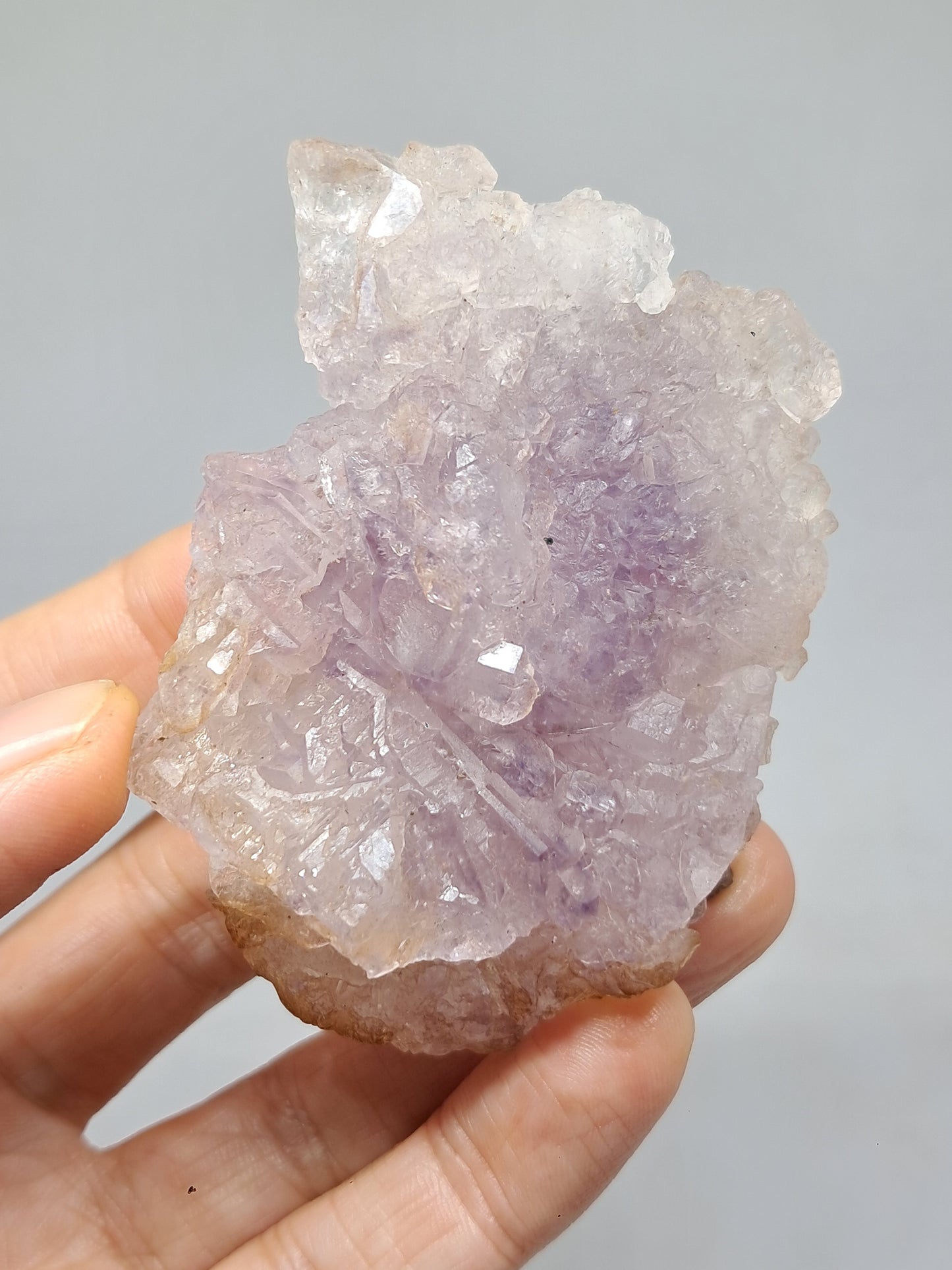 Cúmulo de amatista en cetro con óxido de hierro en forma de panal (Karur) | Cristal en bruto | Piedra natural | Ejemplar mineral n.° KA150