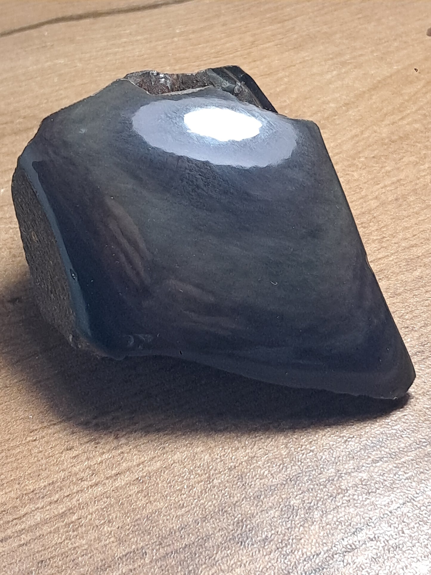 Rainbow Obsidian *Manto Huichol* (Mexico) Natural Stone | Half Polished Half Rough #RO8