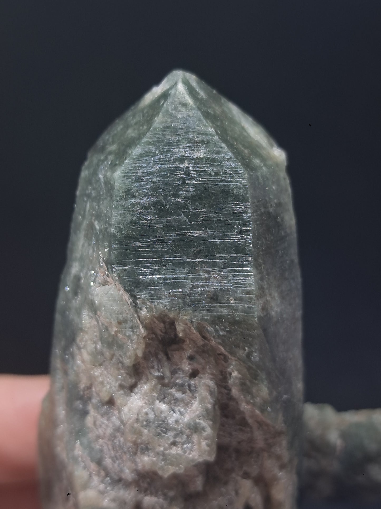 Chlorite Quartz (Kullu) Natural Point | Garden Chamanic Crystal #CQ64