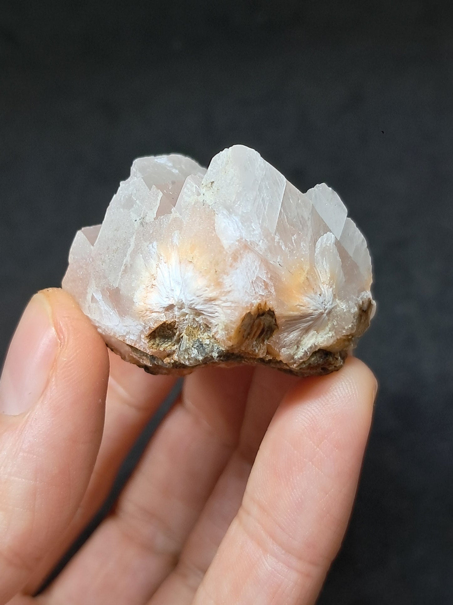 Calcita Rojiza/Rosa con Mesolita *Hallazgo Raro* (Pithampur) Cristal Natural | Piedra Bruta | Muestra Mineral #CA38
