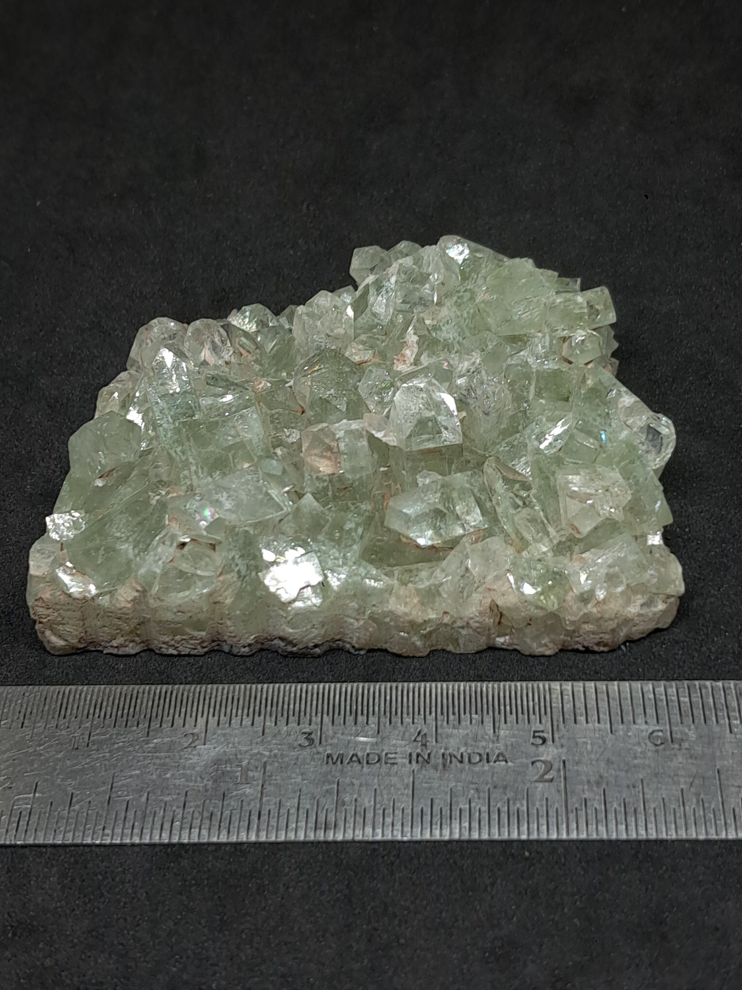 Green Apophyllite Cluster (Fluorapophyllite) (Ajanta) Rough Natural Crystal | Mineral Specimens #GA60