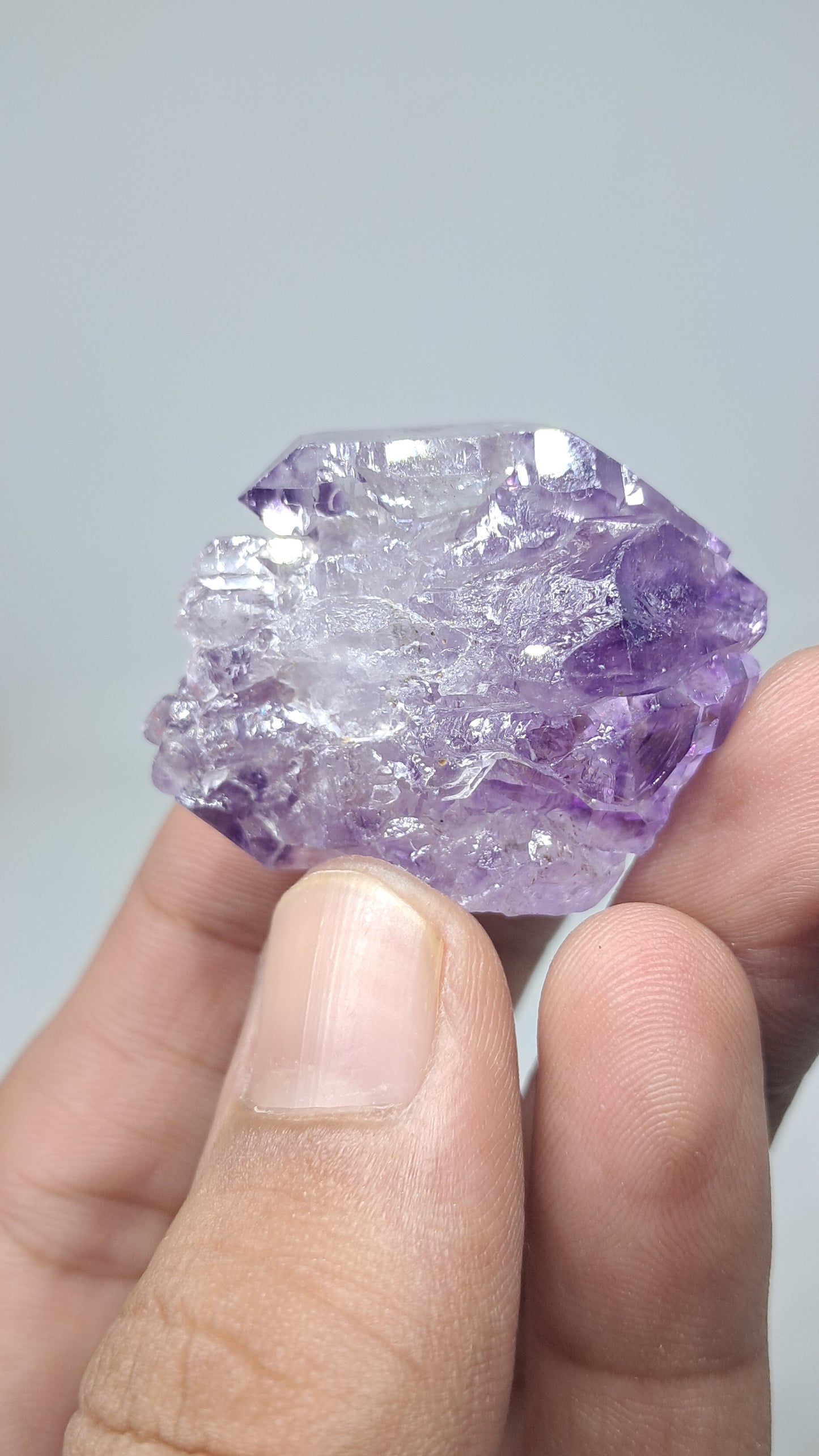 Racimo de Cetros de Amatista | Formación Elestial | Cristal Natural | Muestra Mineral #KA191
