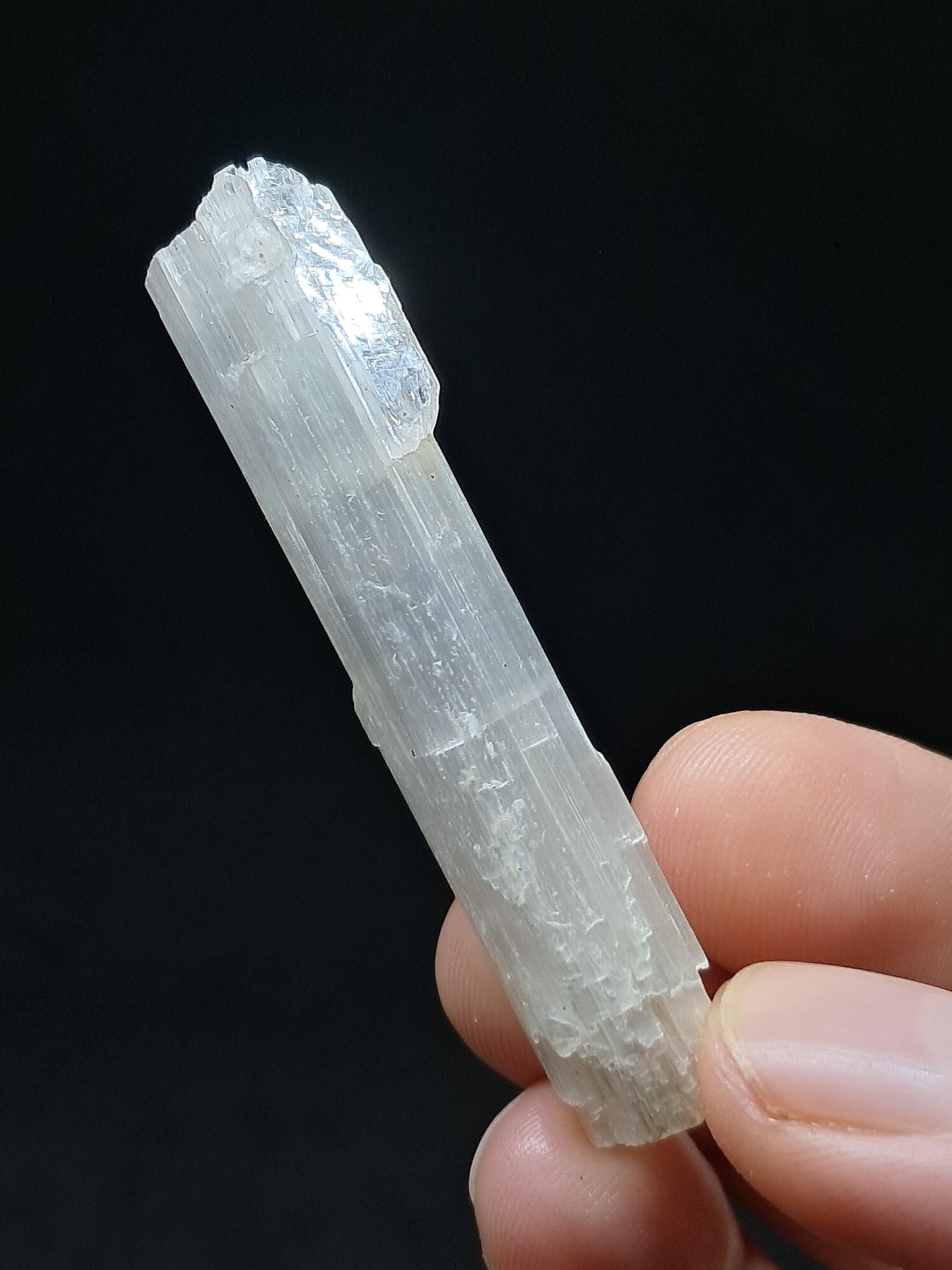 Satin Spar *Selenite* (India) Fibrous Gypsum | Mineral Specimen | Rough Crystal #SE7