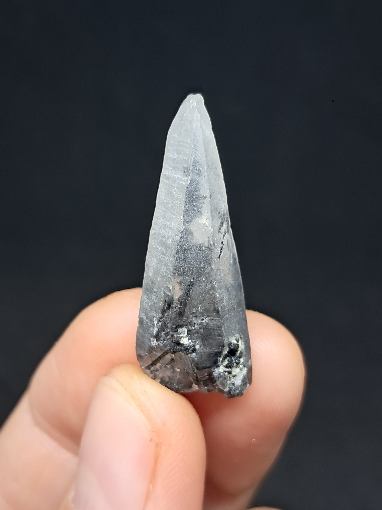 Punta de Cuarzo Turmalinado (Karur) Cristal Natural | Muestra Mineral #TQ34