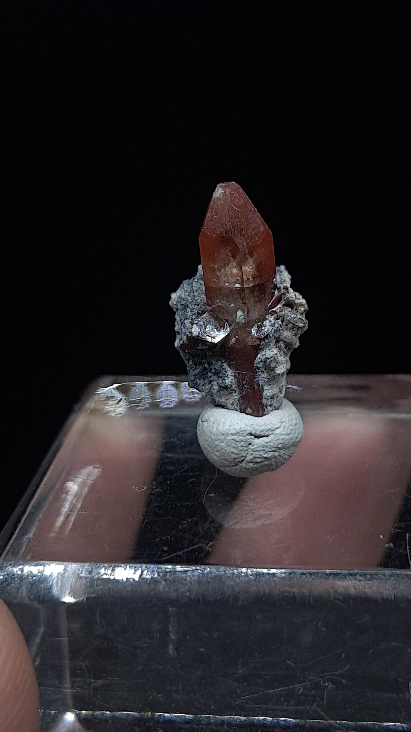 Natural Topaz Red Orange Crystal (Mexico) Rare Gemstone | Mineral Specimen #TPZ47