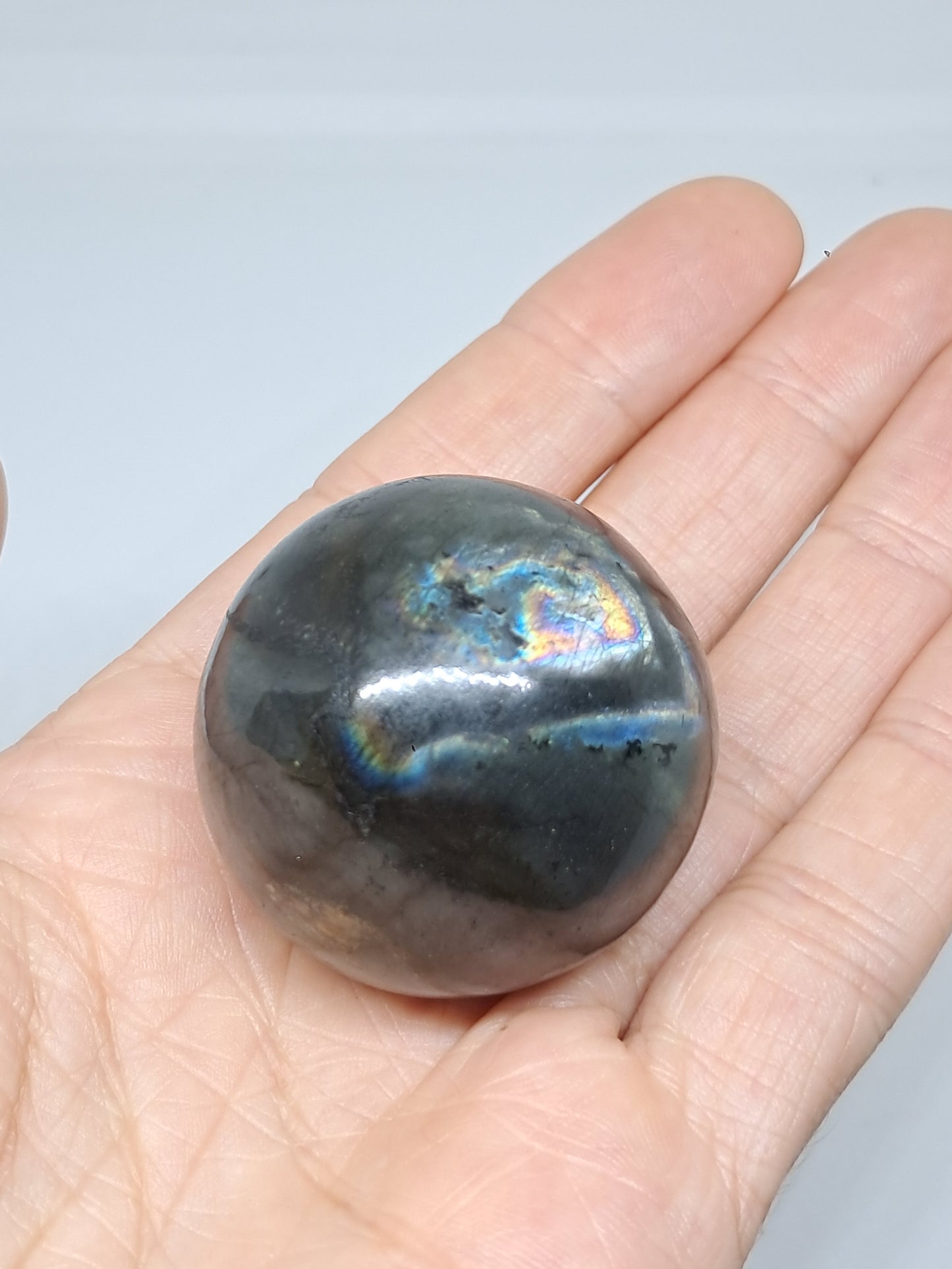 Labradorite Sphere (Madagascar) | Strong Flash | Polished Stone #LB11