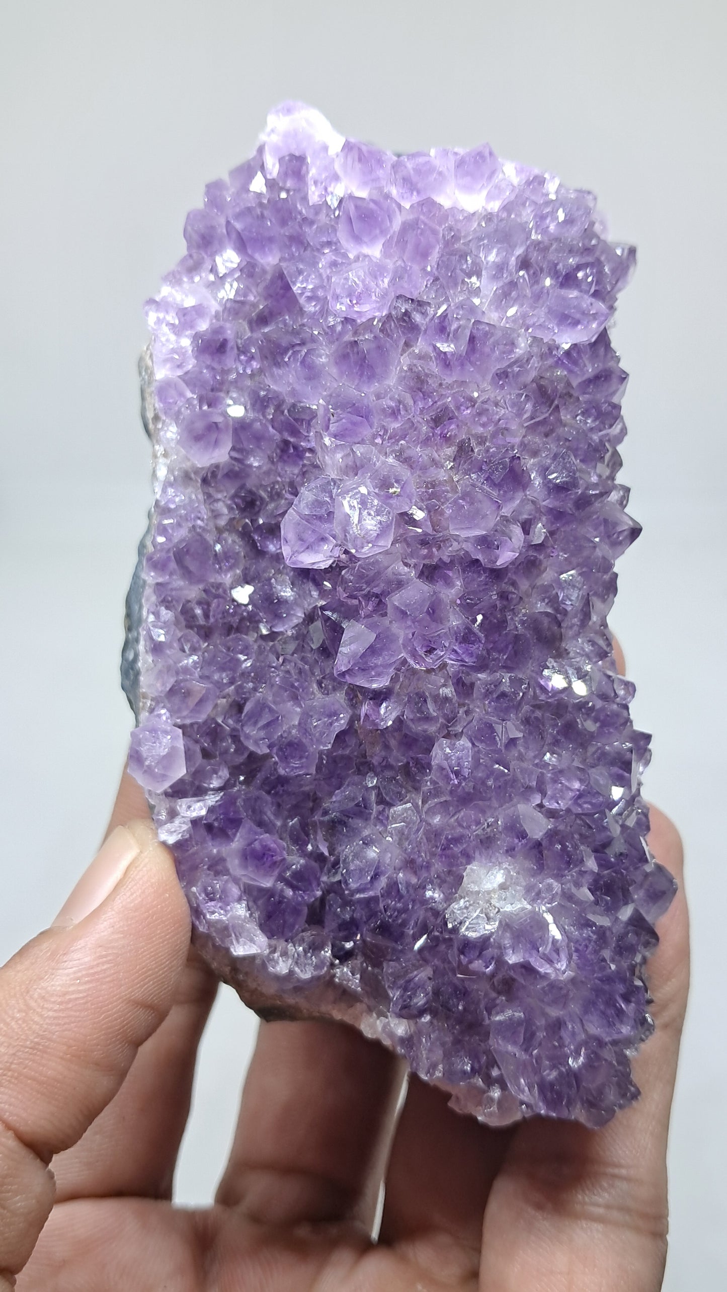 Deep Purple Amethyst (Brazil) | Natural Cluster | Mineral Specimen #AMB13