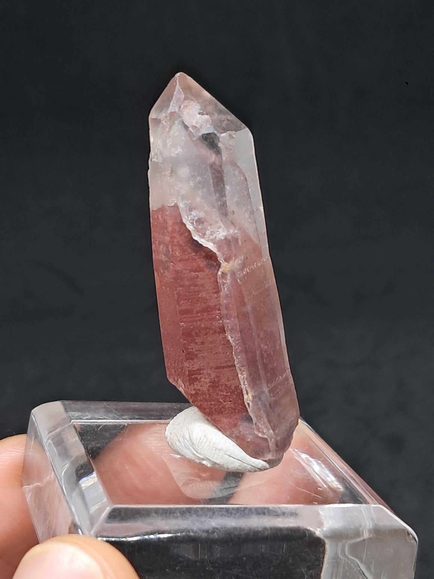 Hematite Phantom Quartz (Telangana) | Natural Crystal | Mineral Specimen #HPQ56
