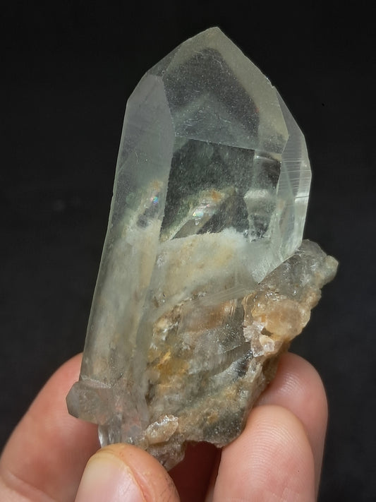 Chlorite Phantom Quartz (Kullu) Natural Point | Garden Chamanic Crystal #CQ71