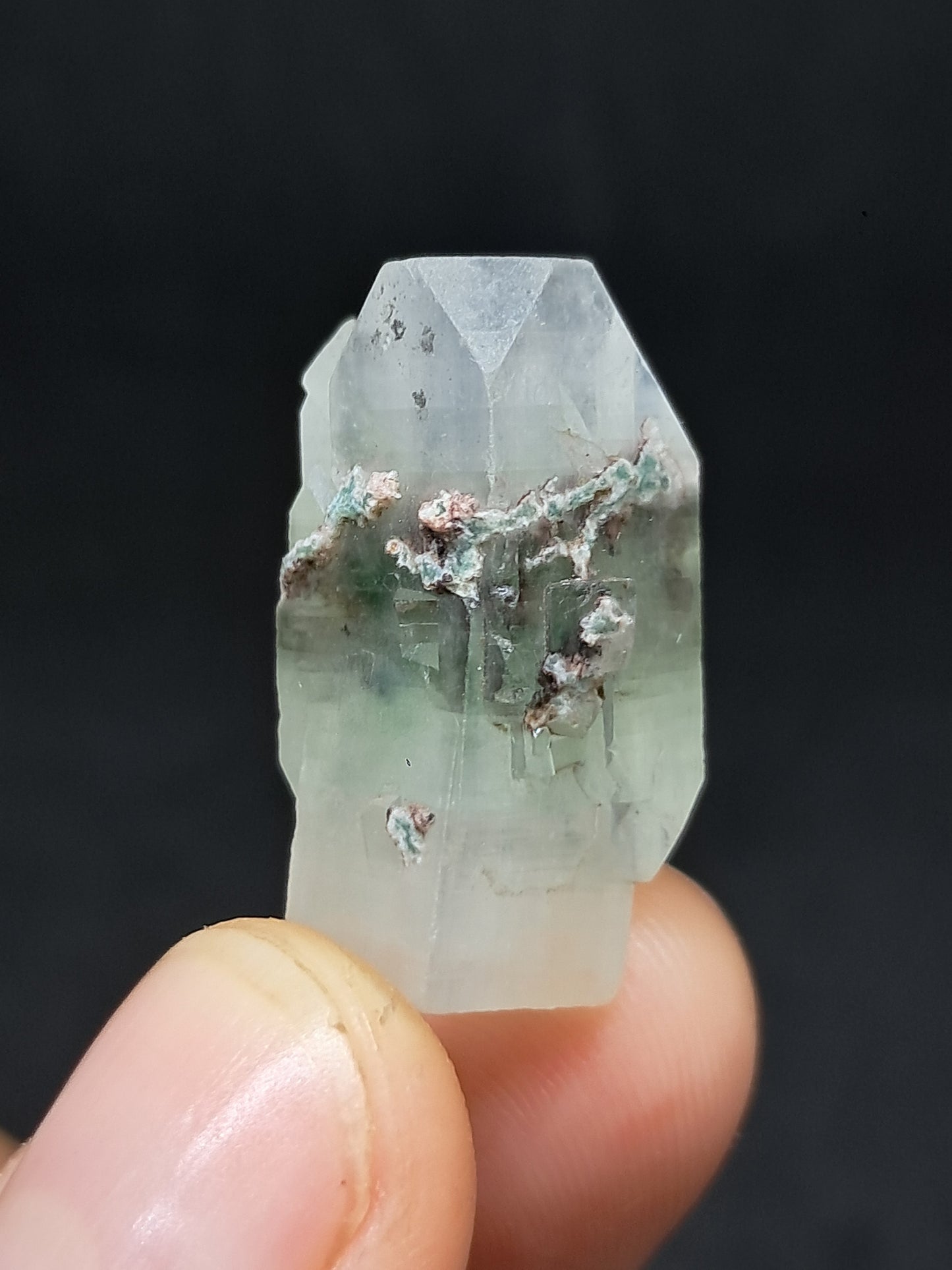 Green Apophyllite (Fluorapophyllite) (Ajanta) Natural Crystal | Mineral Specimen #GA37