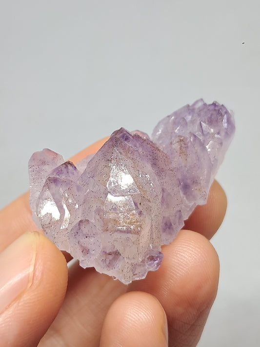 Amatista "Super Siete" (Karur) Cúmulo de Cristales Elestiales | Piedra Natural | Ejemplar Mineral n.° KA96