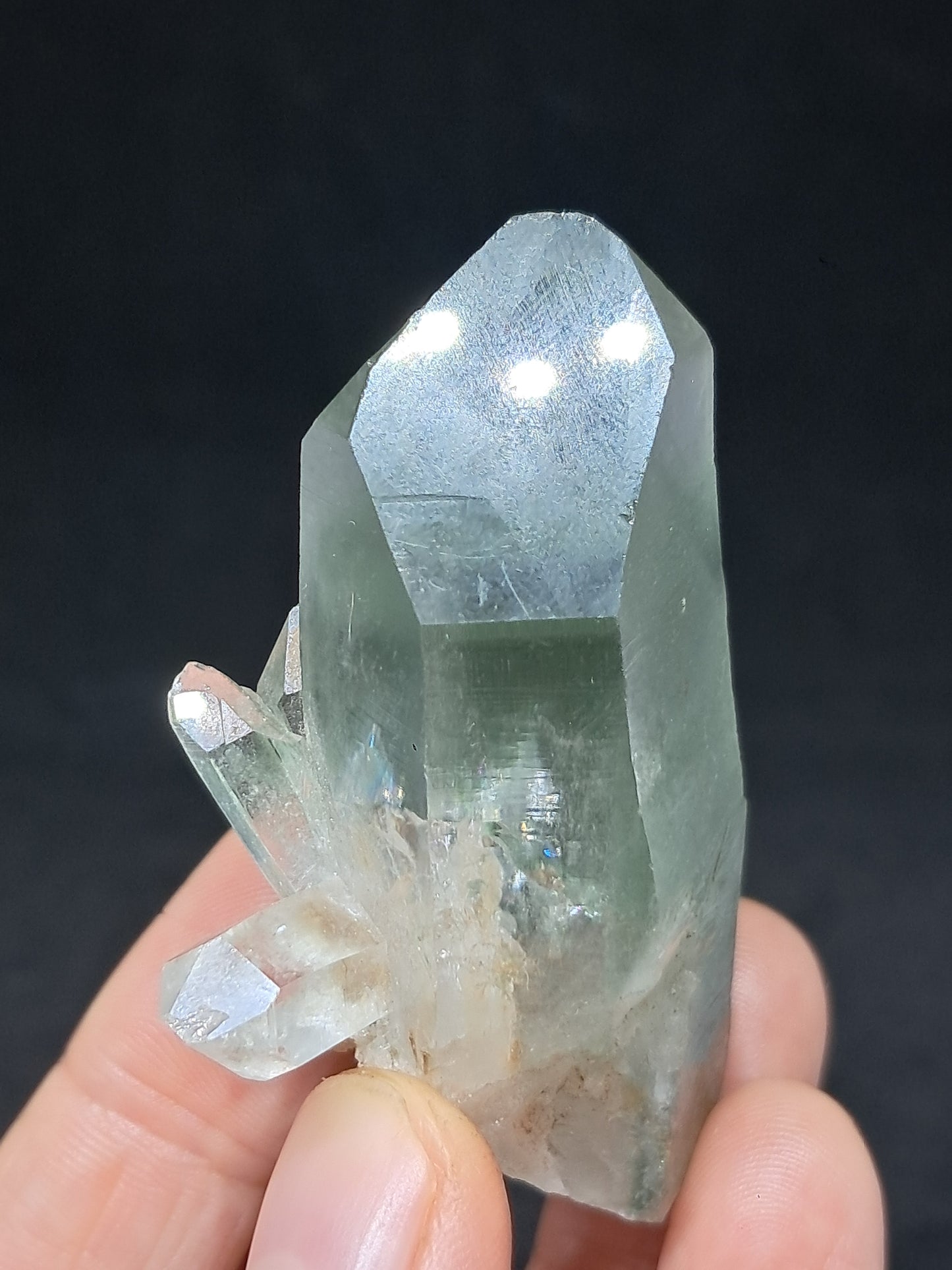 Chlorite Phantom *Bridge* Quartz (Kullu) Natural Crystal | Garden Chamanic #CQ78