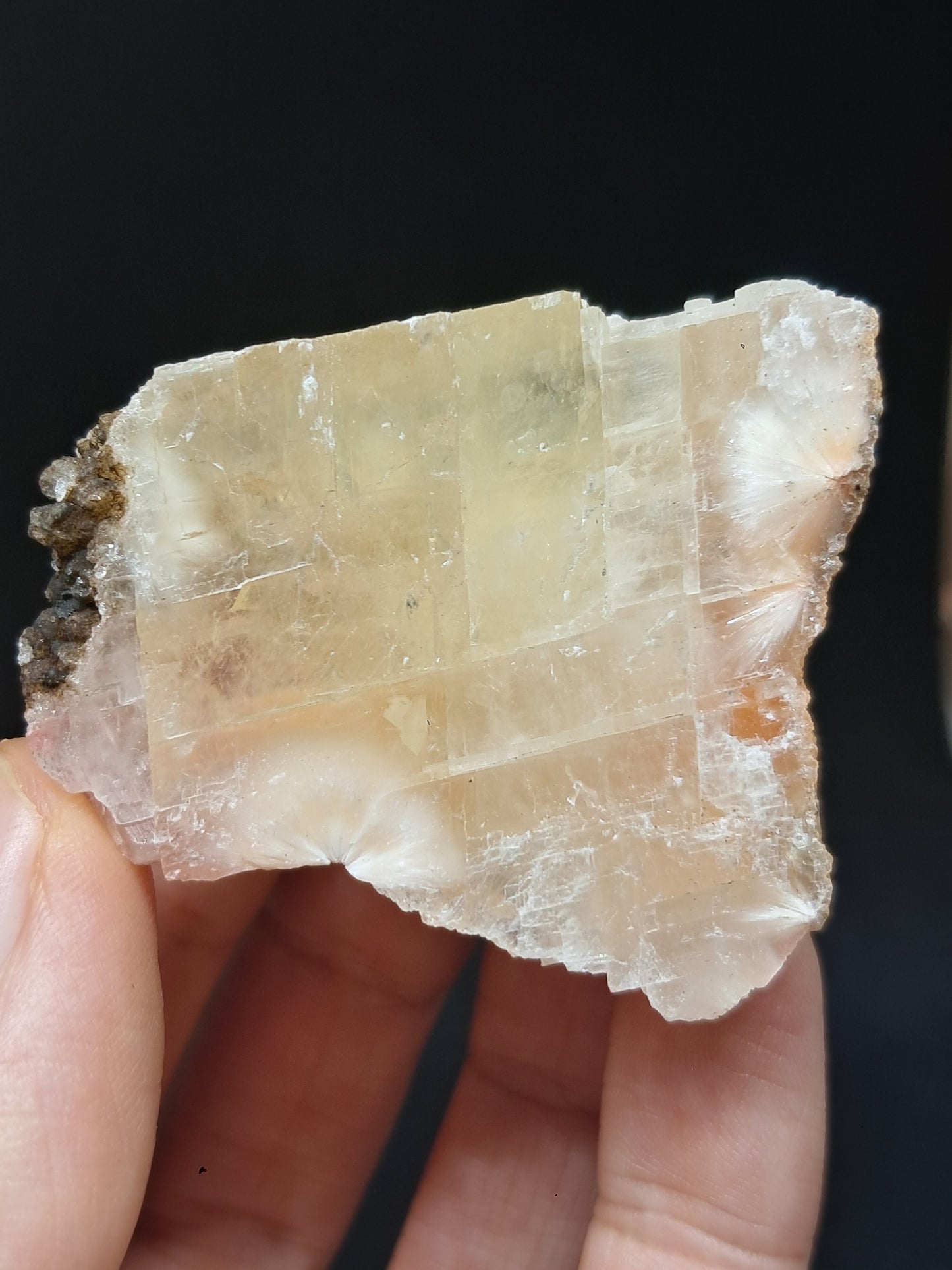 Calcita rojiza/rosa con mesolita *Hallazgo raro* (Pithampur) Cristal natural | Piedra en bruto | Espécimen mineral #CA34