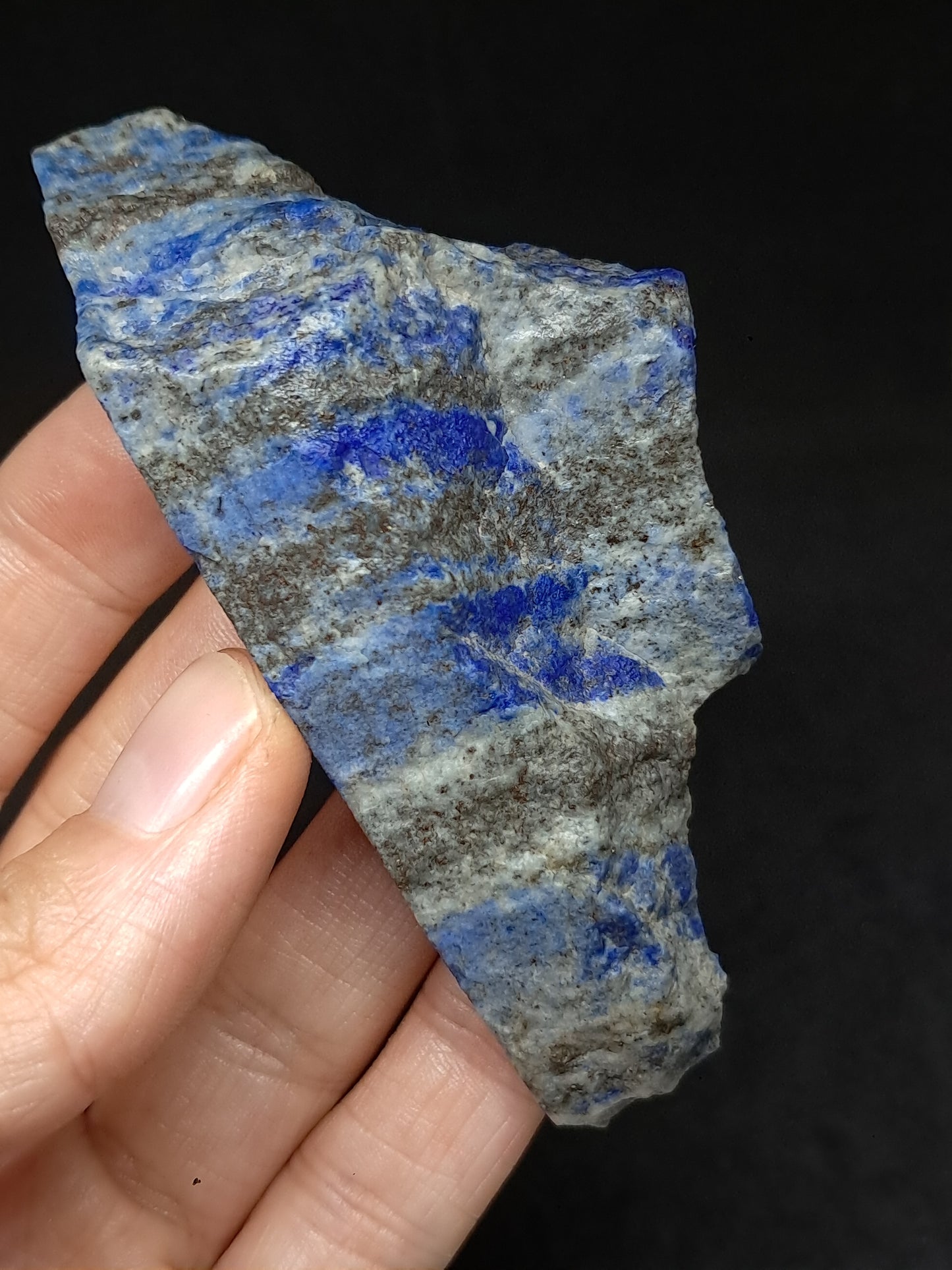 Slice of Lapislazuli (Afghanistan) Rough Natural Stone #LZ1