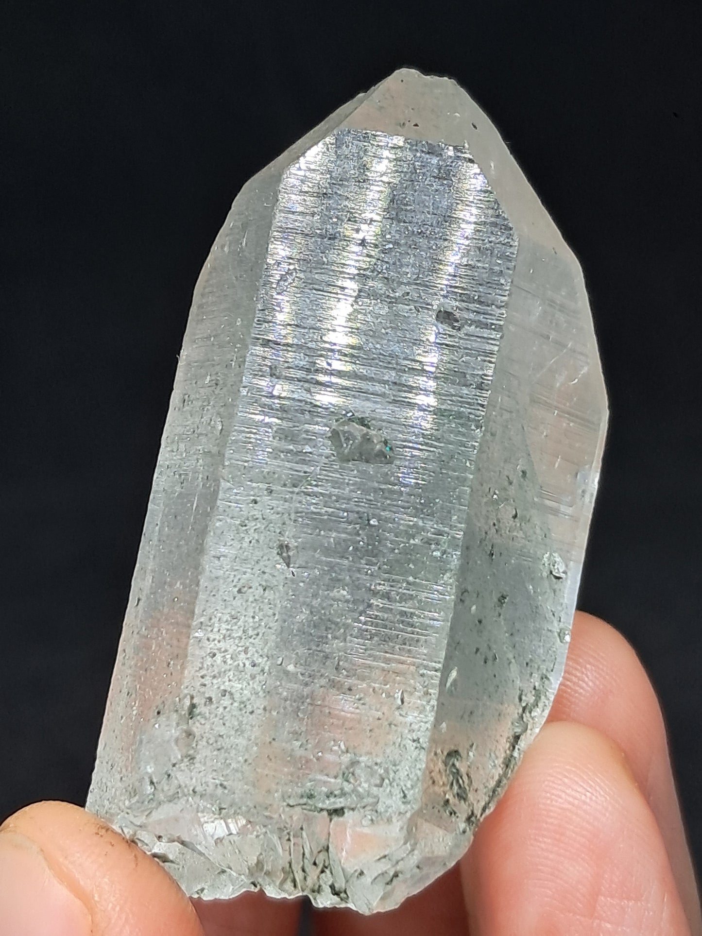 Chlorite Phantom *Self-Healed* Point (Kullu) Natural Crystal | Garden Chamanic Quartz #CQ77