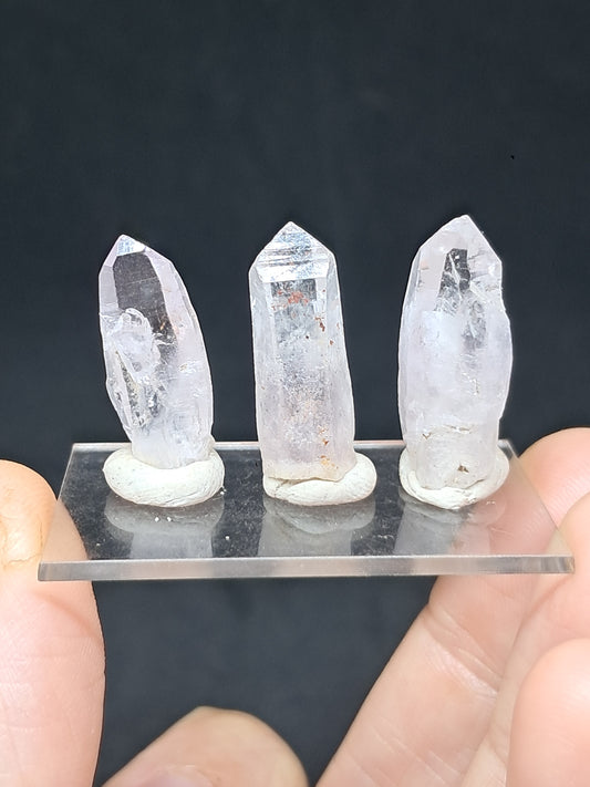 Set of 3 Veracruz Amethyst Crystals (Mexico) | Natural Points | Mineral Specimen #VA37