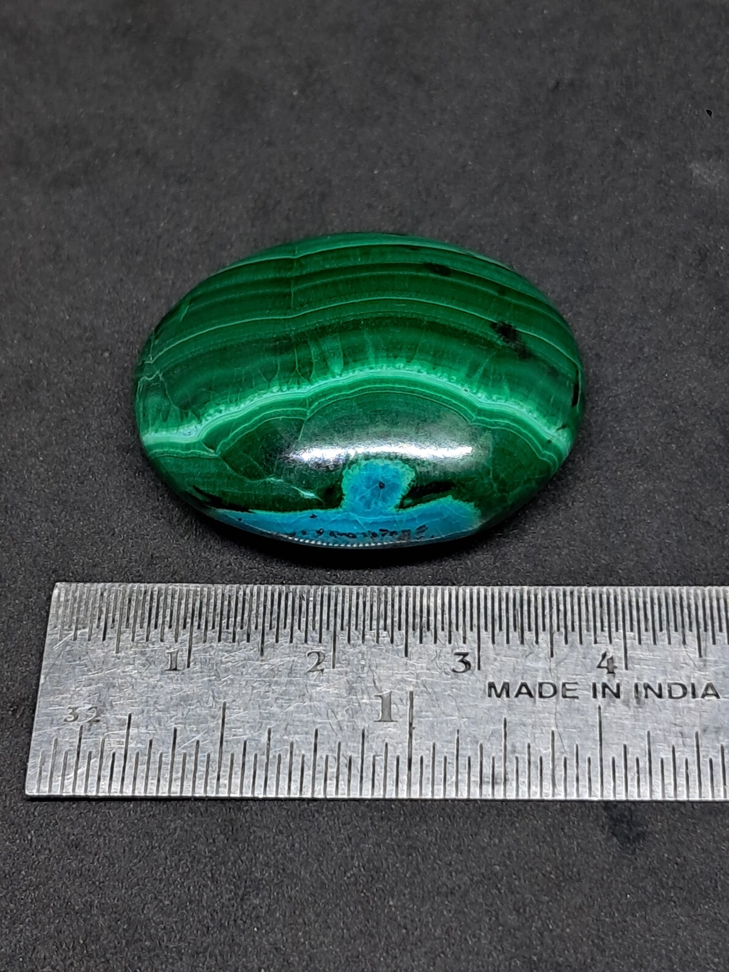 Chrysocolla w/ Malachite Palmstone | Good Quality Natural Stone