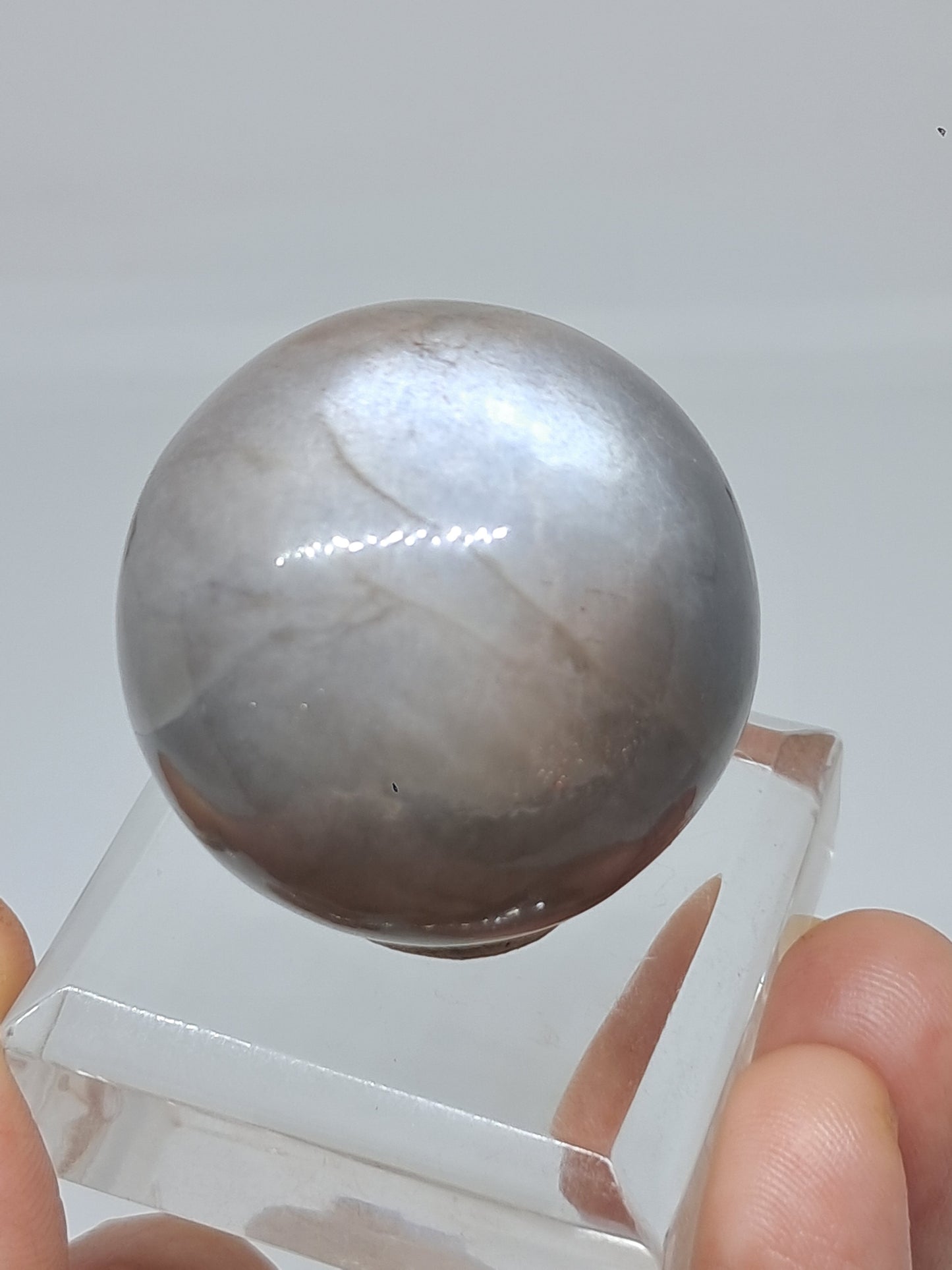 Grey Moonstone Palmstone | Silver Sheen | Good Quality Natural Stone