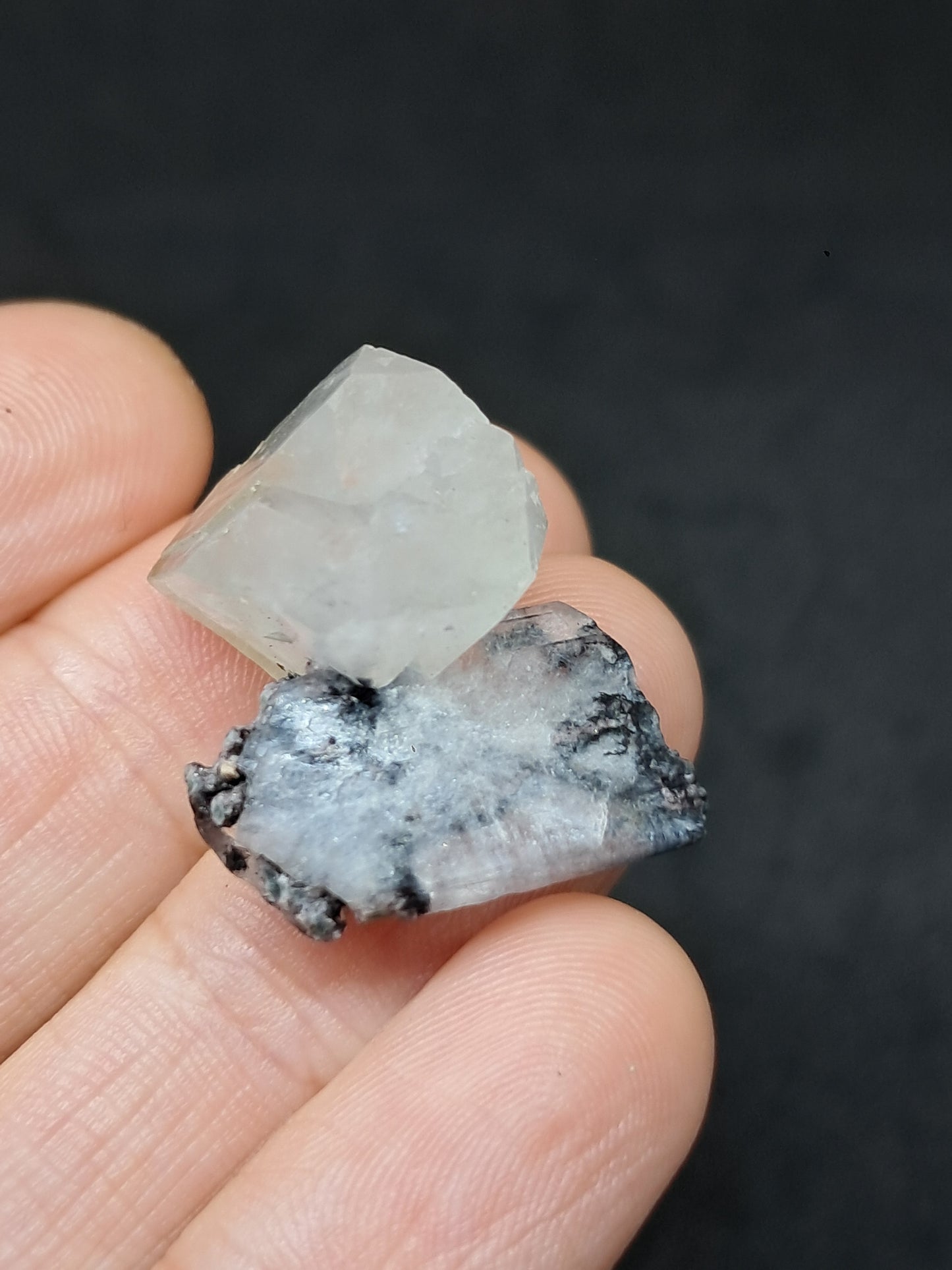 Green Apophyllite with Stilbite (Fluorapophyllite) (Ajanta) Natural Crystal | Mineral Specimen #GA39