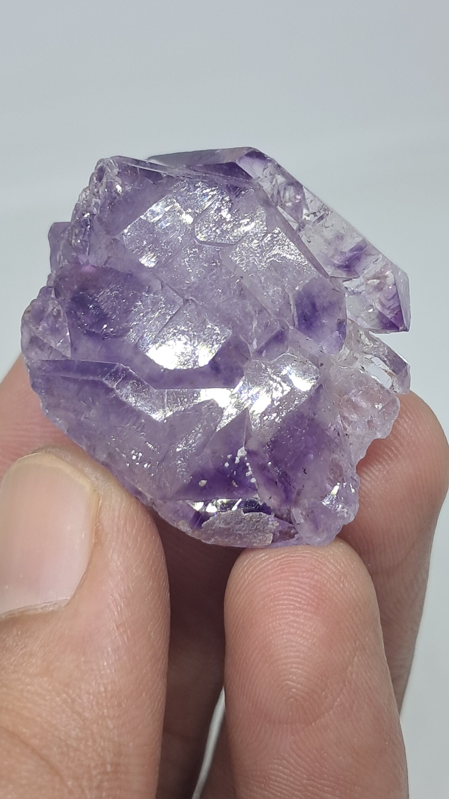 Racimo de Cetros de Amatista | Formación Elestial | Cristal Natural | Muestra Mineral #KA191