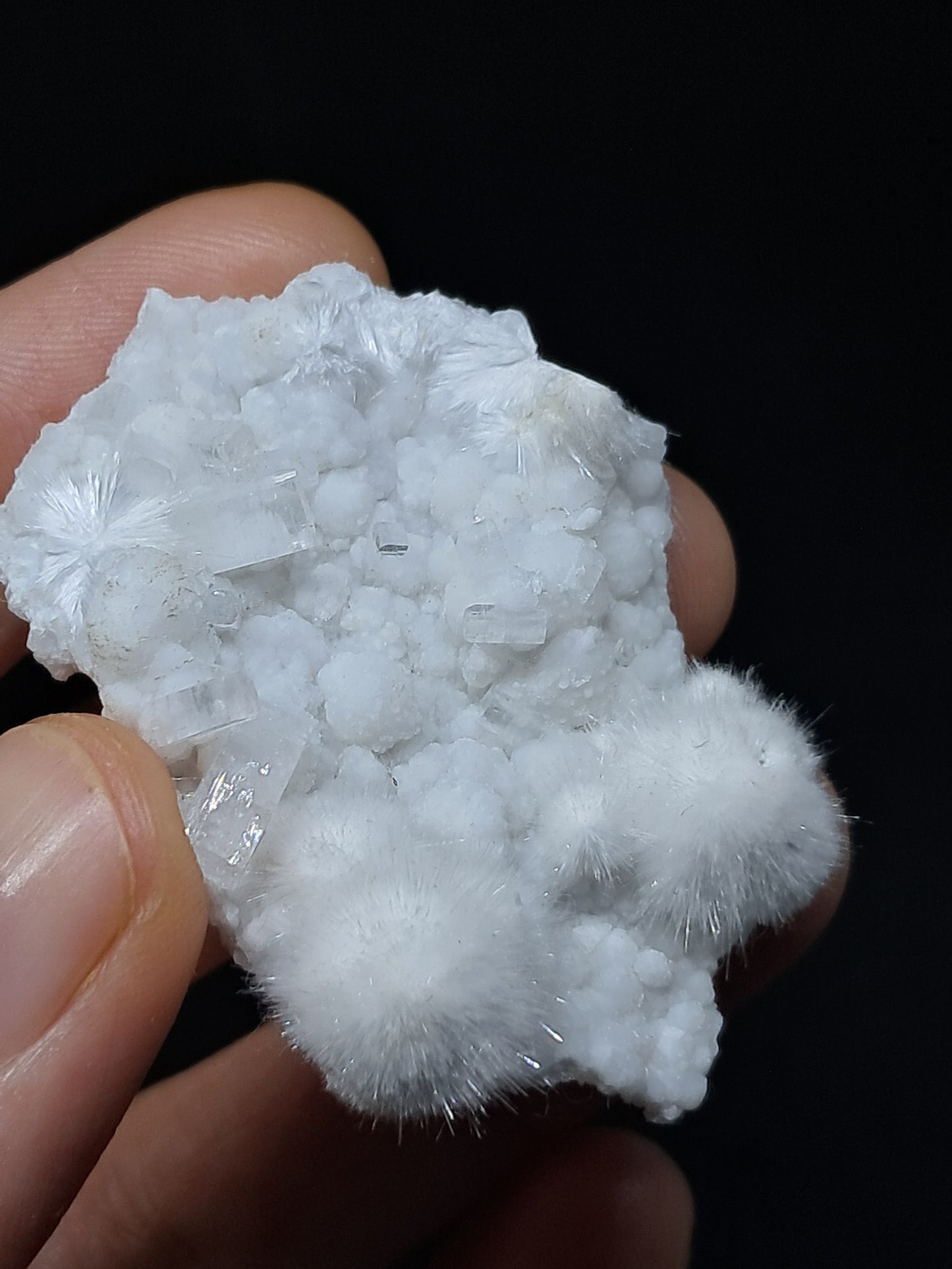Okenite w/ Gyrolite and Apophyllite Cluster (Mumbai) Mineral Specimen | Collector Grade | Natural Crystal #OK27