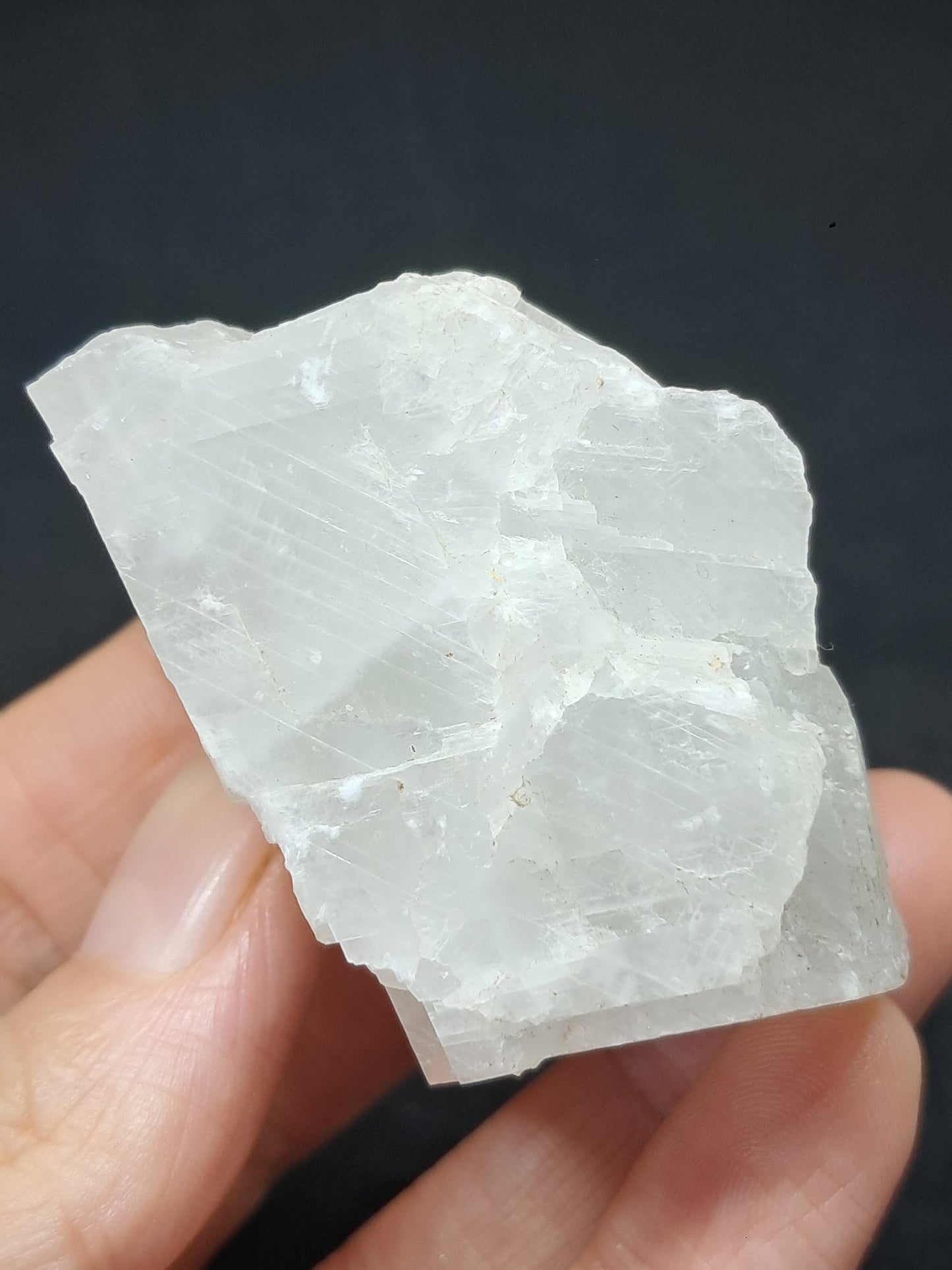 White Calcite (Sri Lanka) Rough Stone | Natural Crystal | Mineral Specimen #CA11
