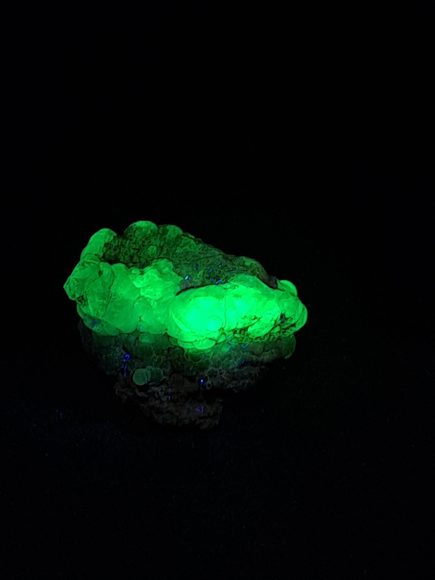 Hyalite Opal on Matrix (Mexico) Rough Crystal Stone | UV-Reactive Mineral Specimen #OH18