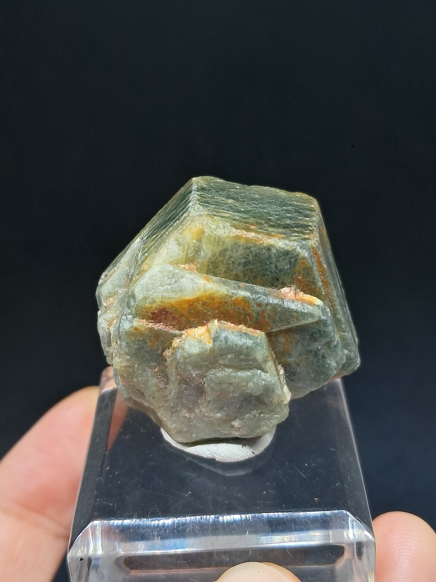 Natural Greenish-Blue *Teal* Sapphire Crystal (Karur) Rough Stone | Mineral Specimen #SP48