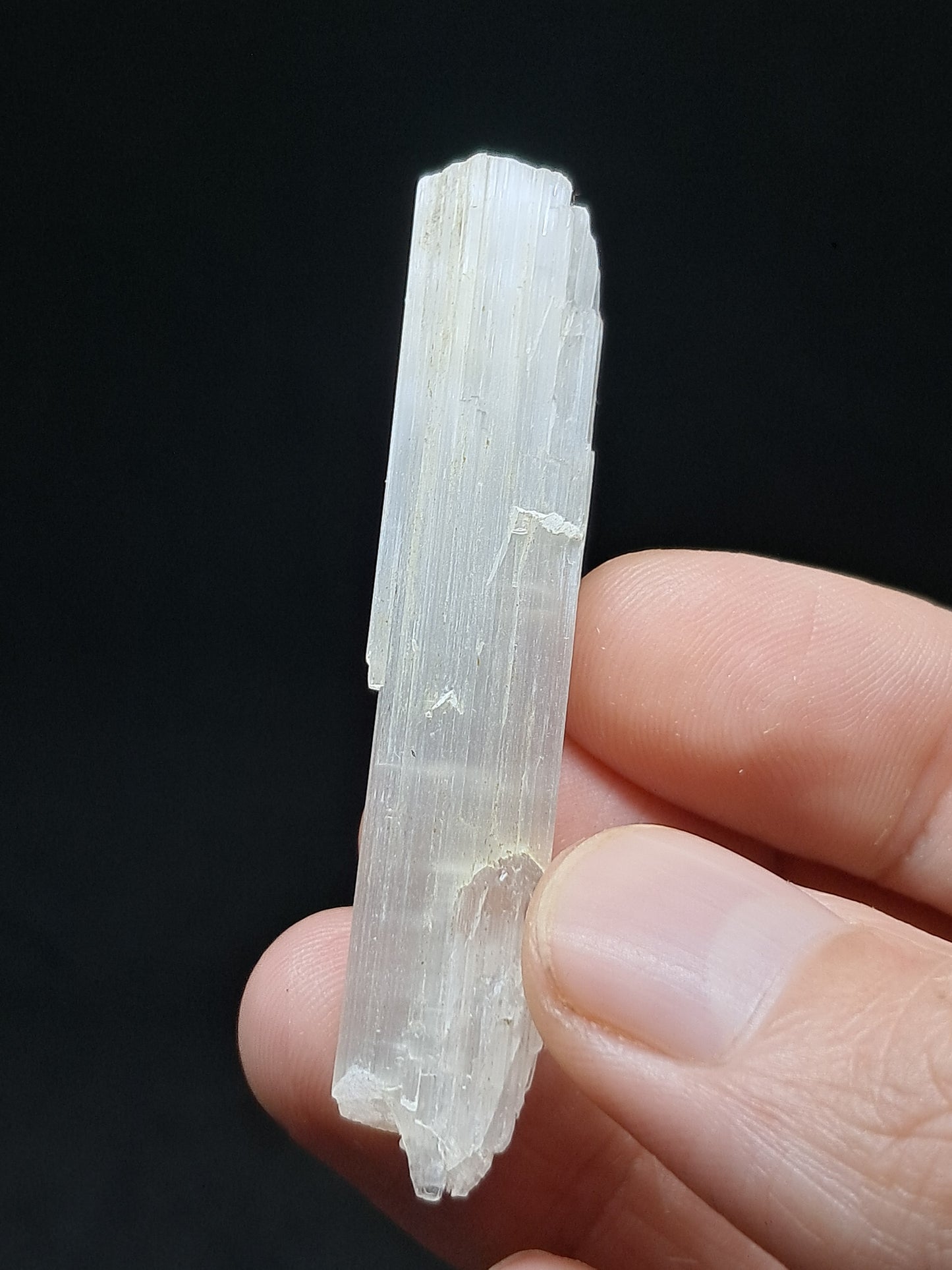 Satin Spar *Selenite* (India) Fibrous Gypsum | Mineral Specimen | Rough Crystal #SE7