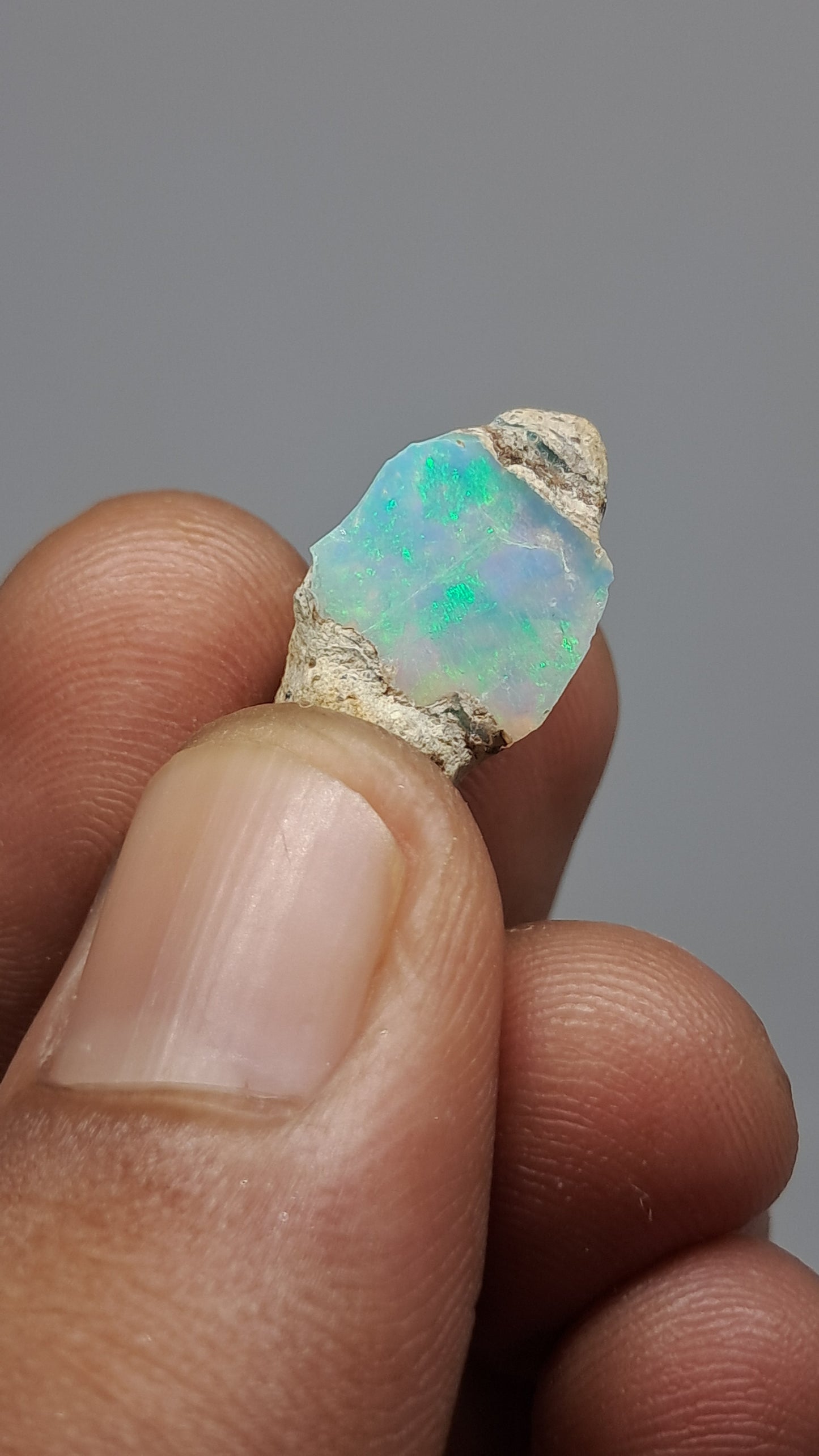 Natural Ethiopian Opal Rough | White Hydrophane Opal with Flashy Play of Colors #OP20